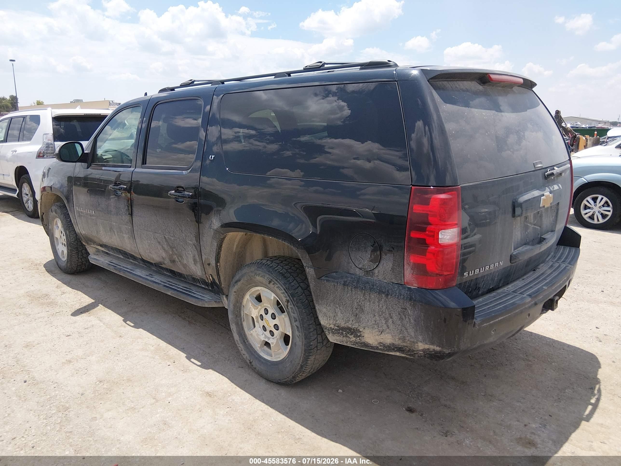 2013 Chevrolet Suburban Lt Black vin: 1GNSKJE77DR361765