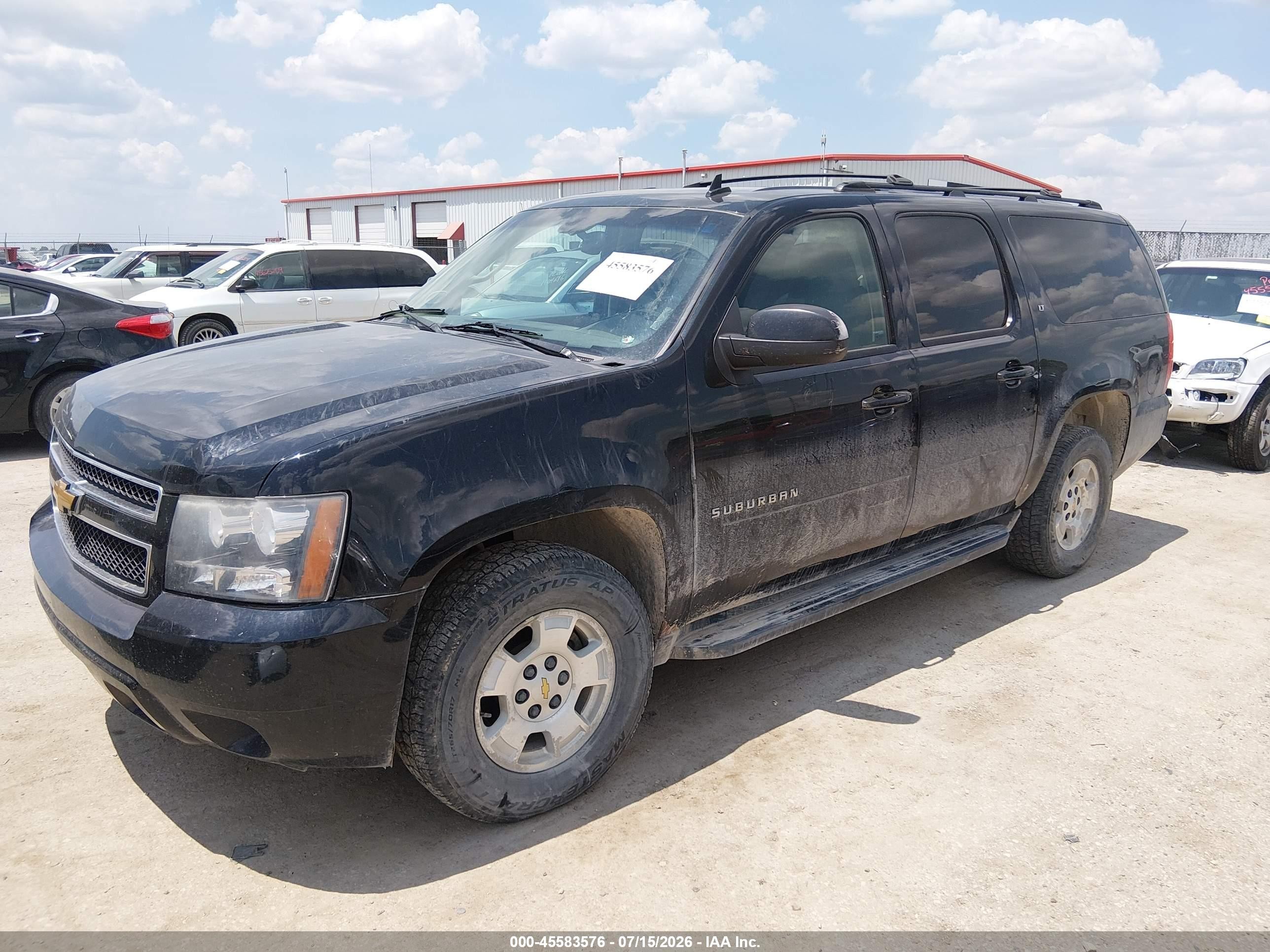 2013 Chevrolet Suburban Lt Black vin: 1GNSKJE77DR361765