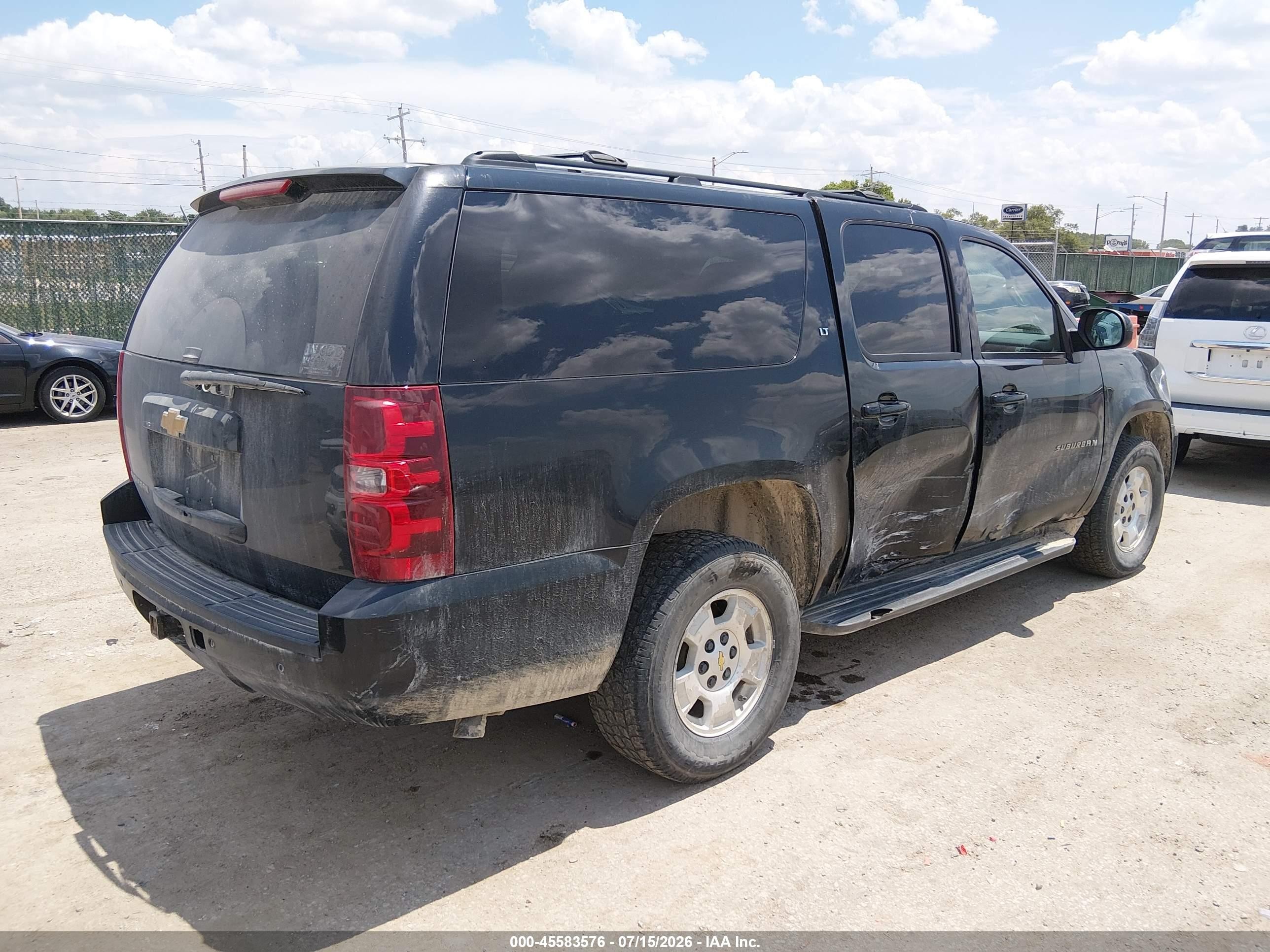 2013 Chevrolet Suburban Lt Black vin: 1GNSKJE77DR361765