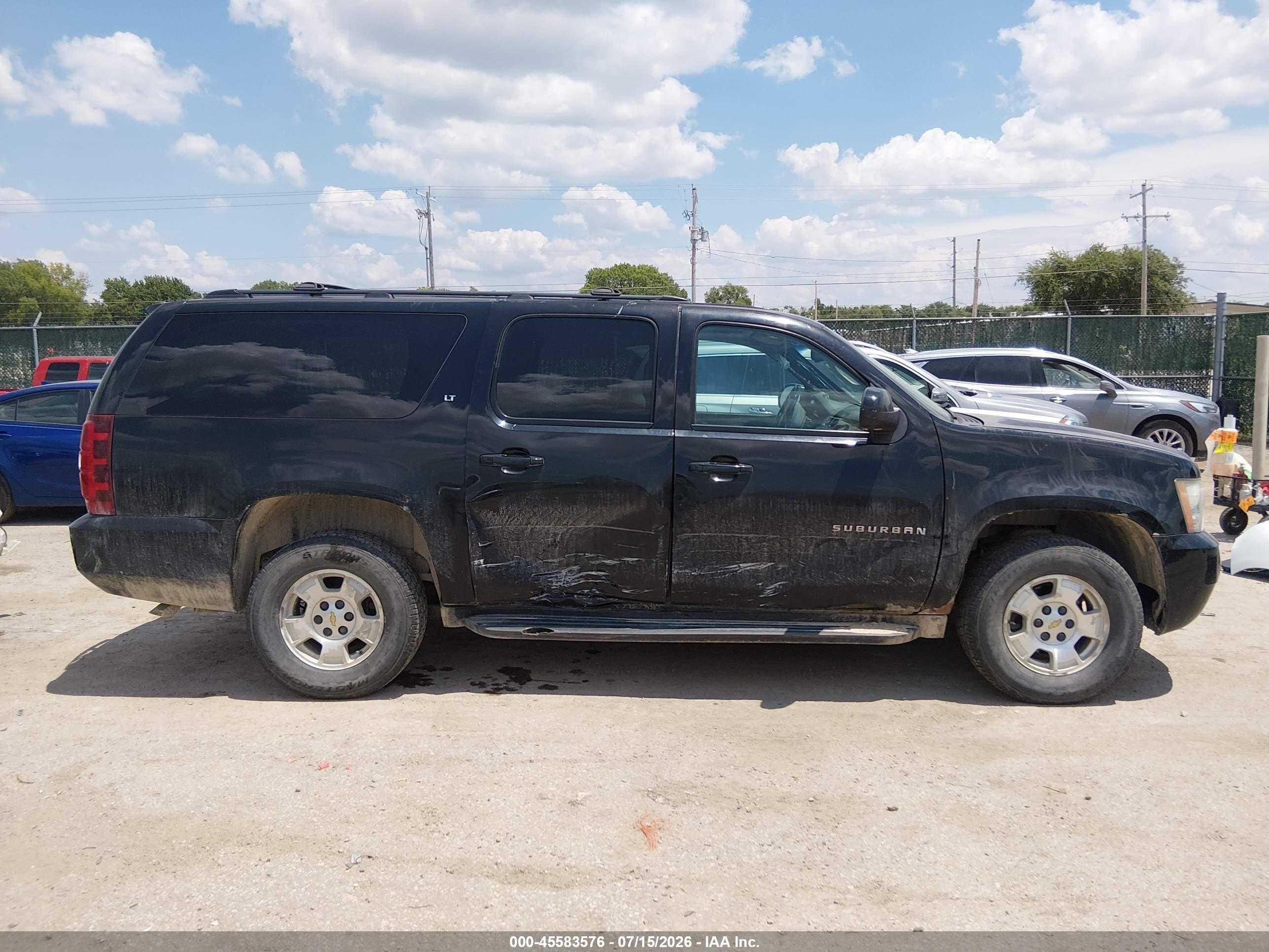 2013 Chevrolet Suburban Lt Black vin: 1GNSKJE77DR361765