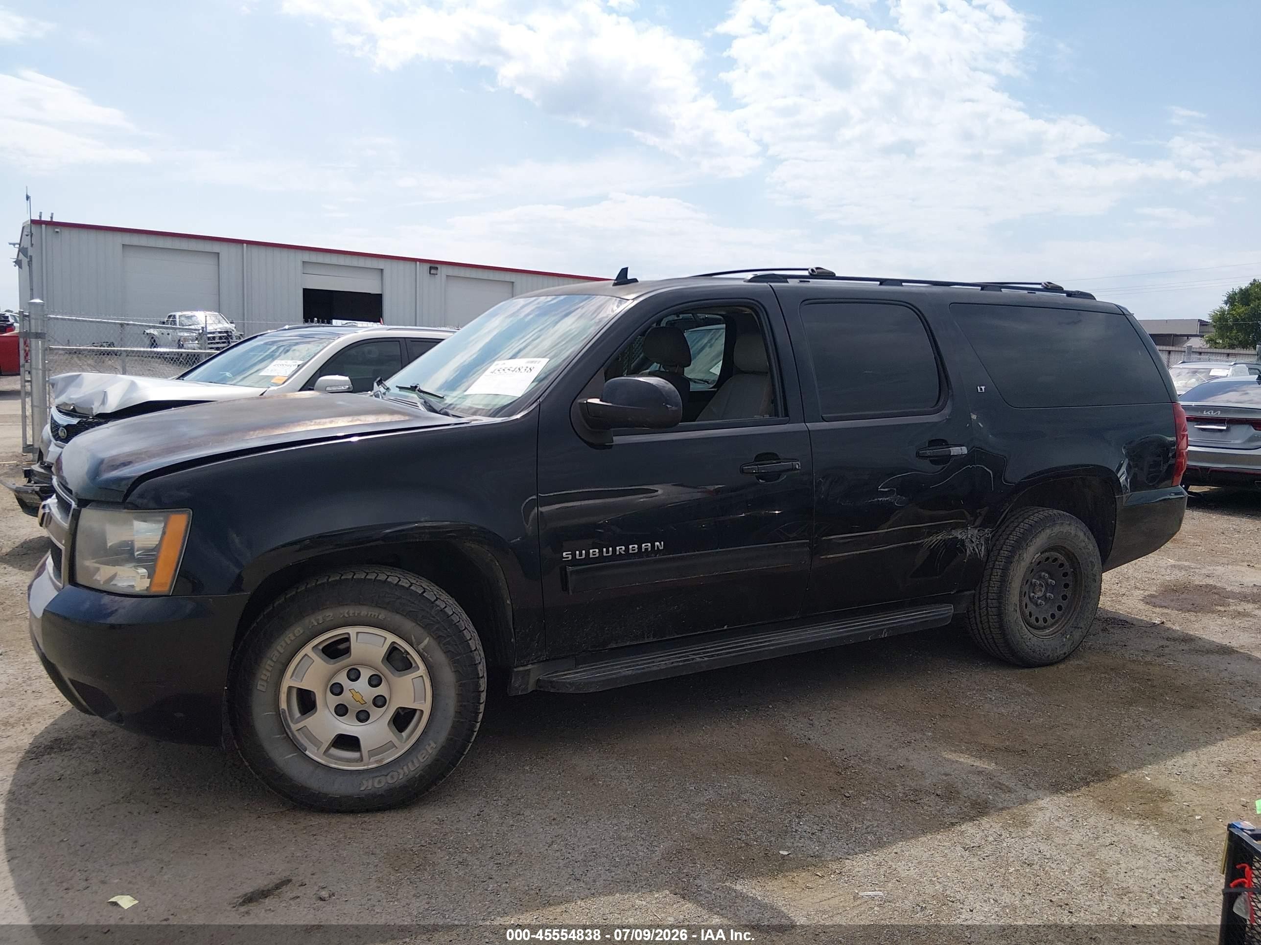 2014 Chevrolet Suburban Lt Black vin: 1GNSKJE77ER154665