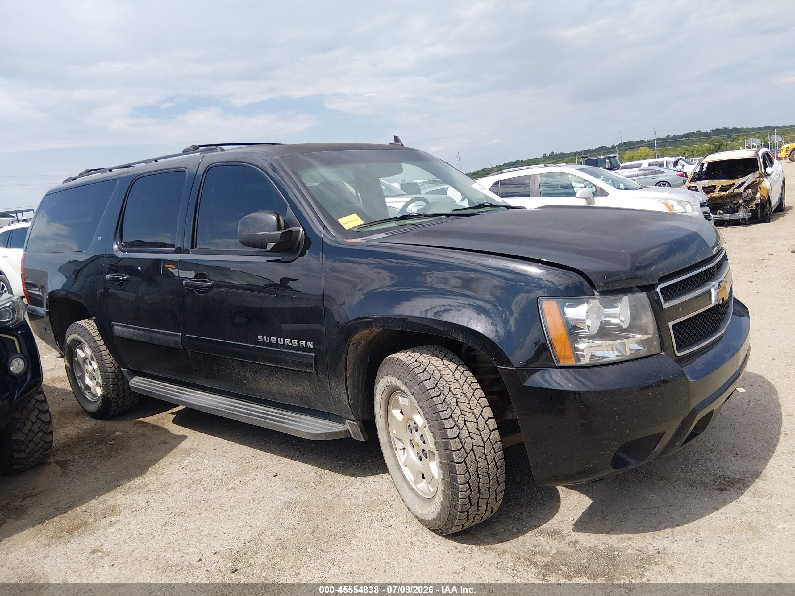 2014 Chevrolet Suburban Lt Black vin: 1GNSKJE77ER154665