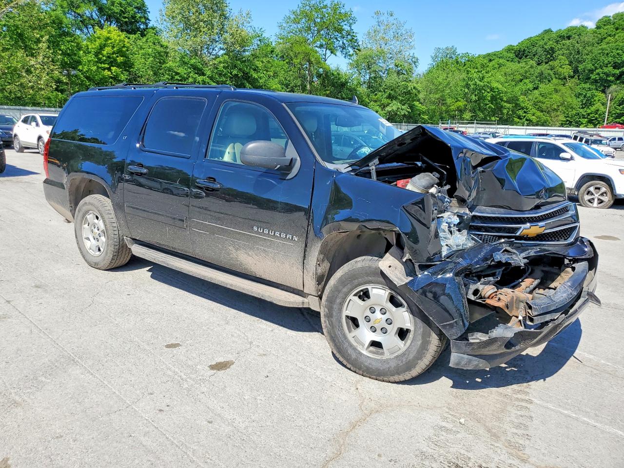 2014 Chevrolet Suburban K1500 Lt Black vin: 1GNSKJE77ER188735