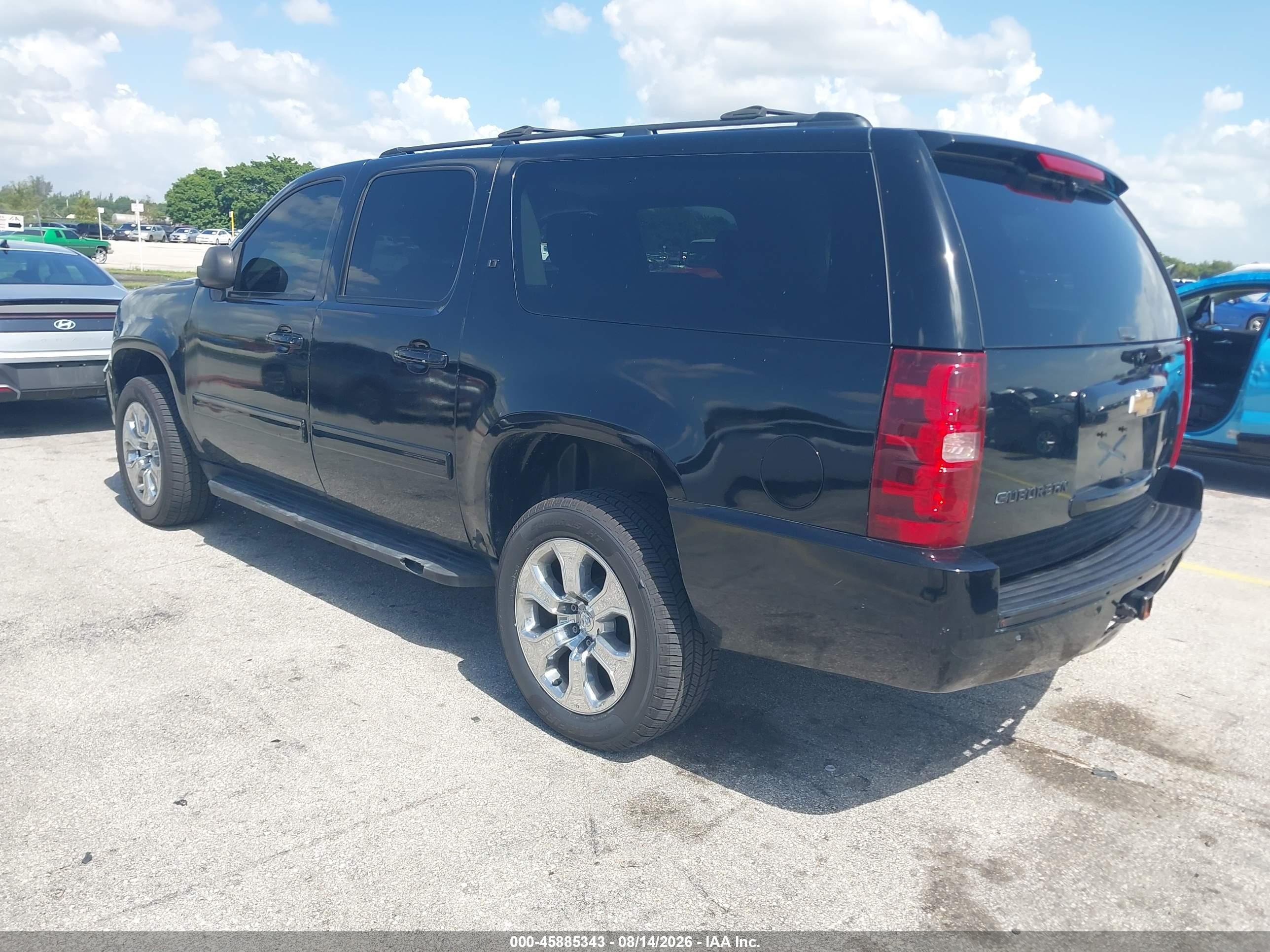 2013 Chevrolet Suburban 1500 Lt Black vin: 1GNSKJE79DR337080