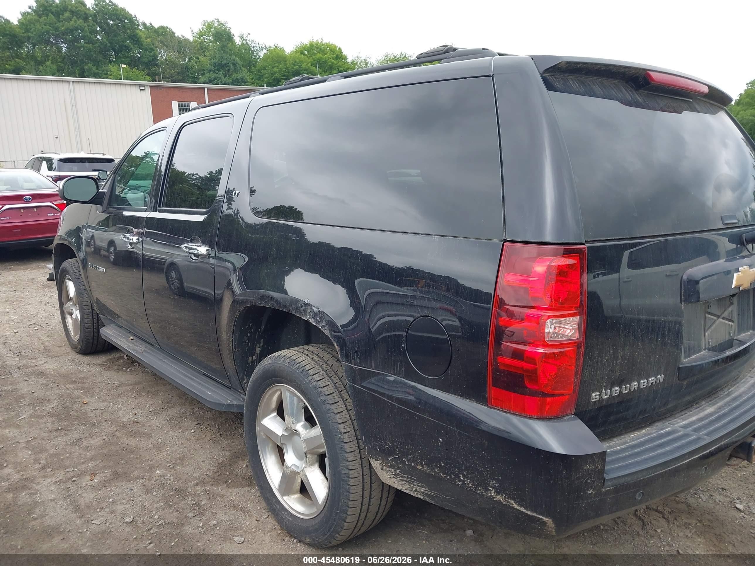 2014 Chevrolet Suburban Lt Black vin: 1GNSKJE79ER175985
