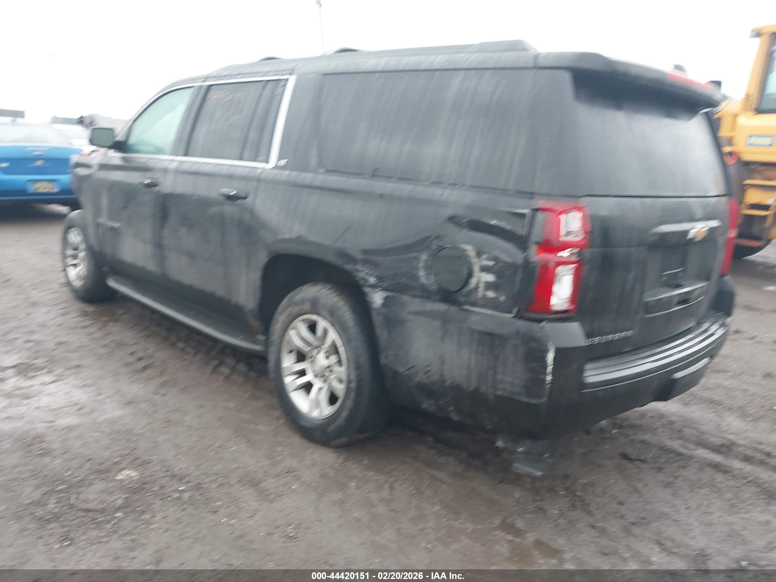 2015 Chevrolet Suburban 1500 Lt Black vin: 1GNSKJKC1FR709211