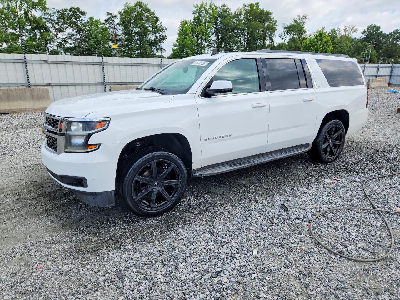 2015 Chevrolet Suburban K1500 Lt White vin: 1GNSKJKC2FR169139