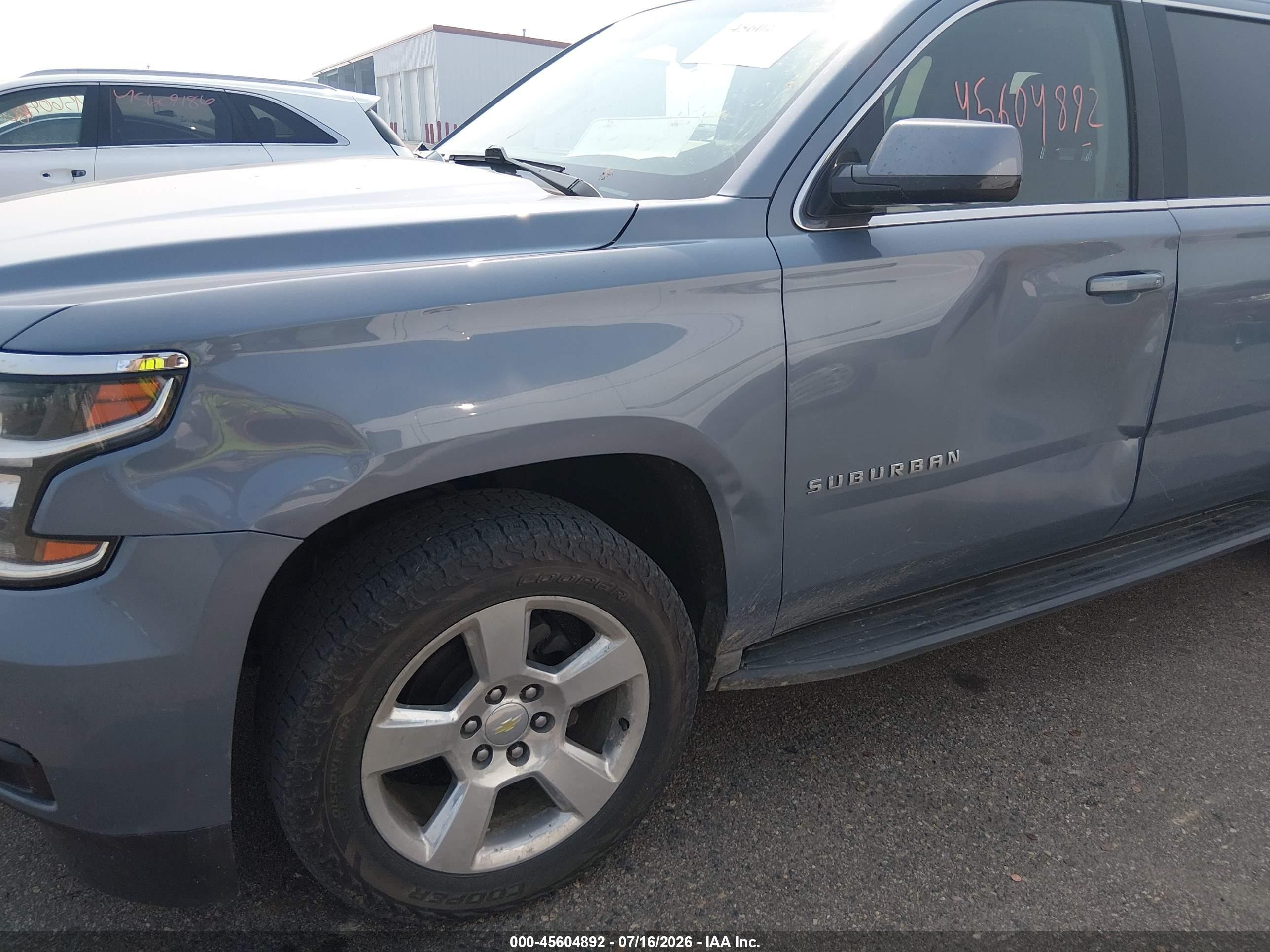 2015 Chevrolet Suburban Lt Синий vin: 1GNSKJKC2FR745862