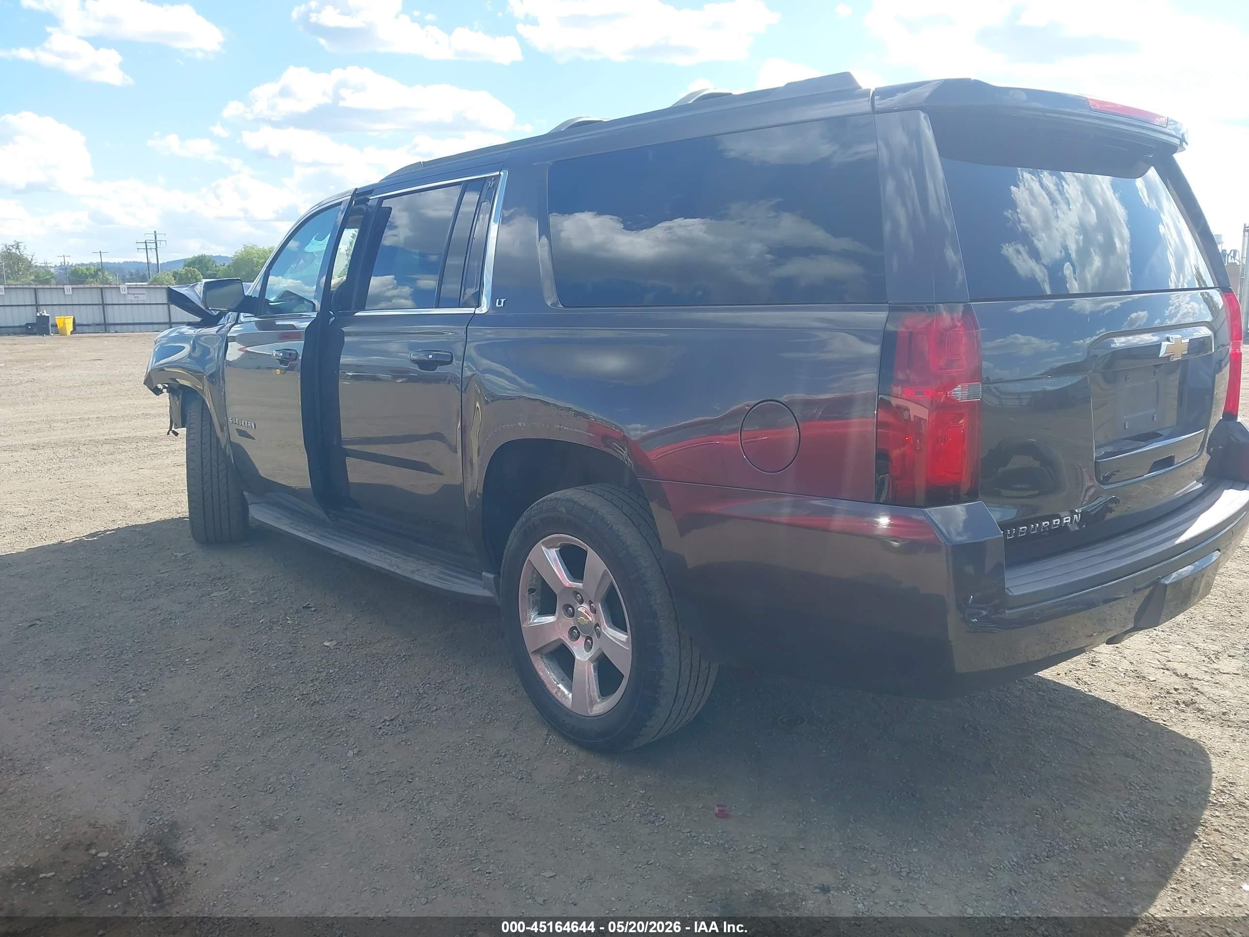 2015 Chevrolet Suburban 1500 Lt Black vin: 1GNSKJKC3FR537845