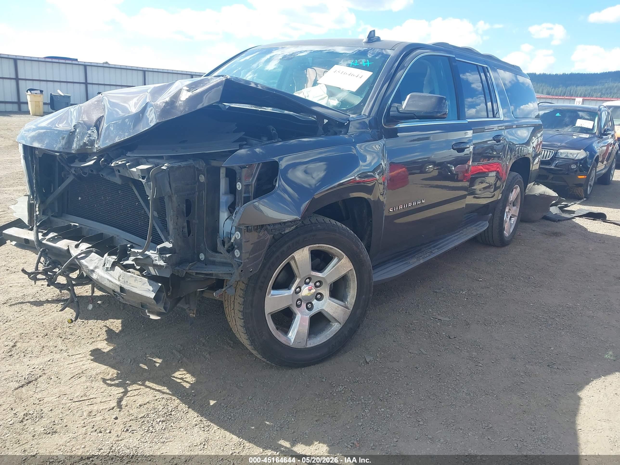 2015 Chevrolet Suburban 1500 Lt Black vin: 1GNSKJKC3FR537845