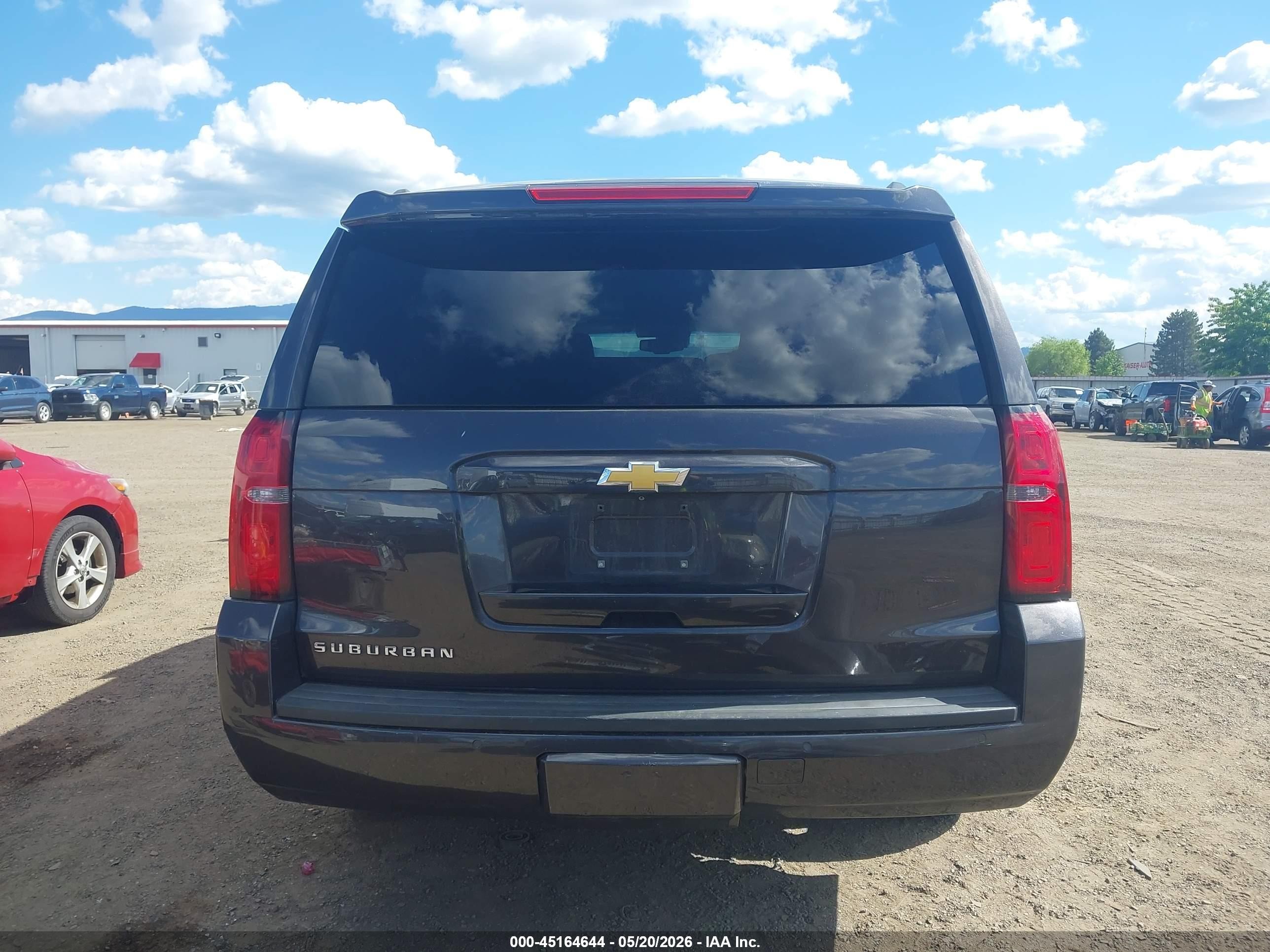 2015 Chevrolet Suburban 1500 Lt Black vin: 1GNSKJKC3FR537845