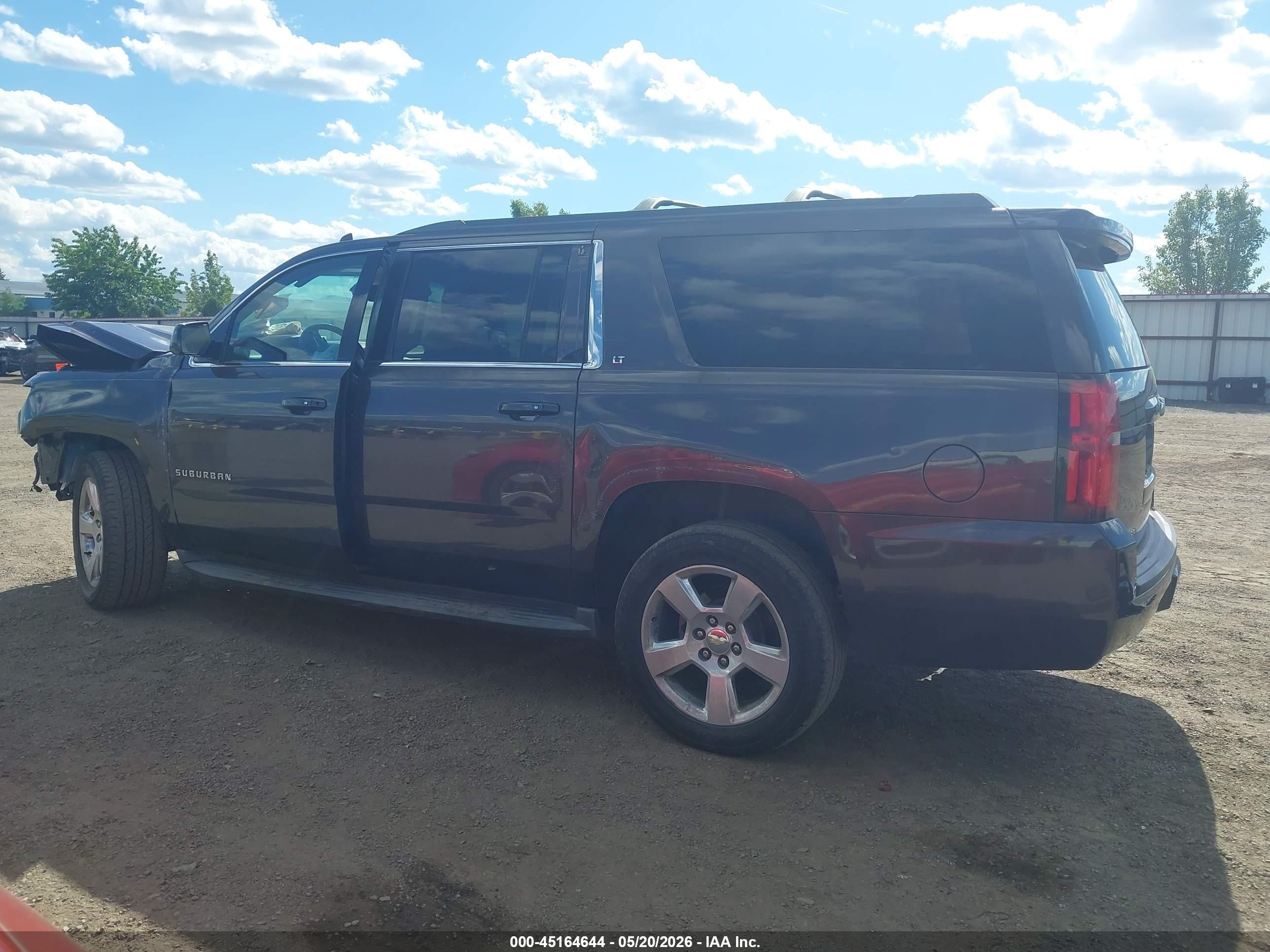 2015 Chevrolet Suburban 1500 Lt Black vin: 1GNSKJKC3FR537845