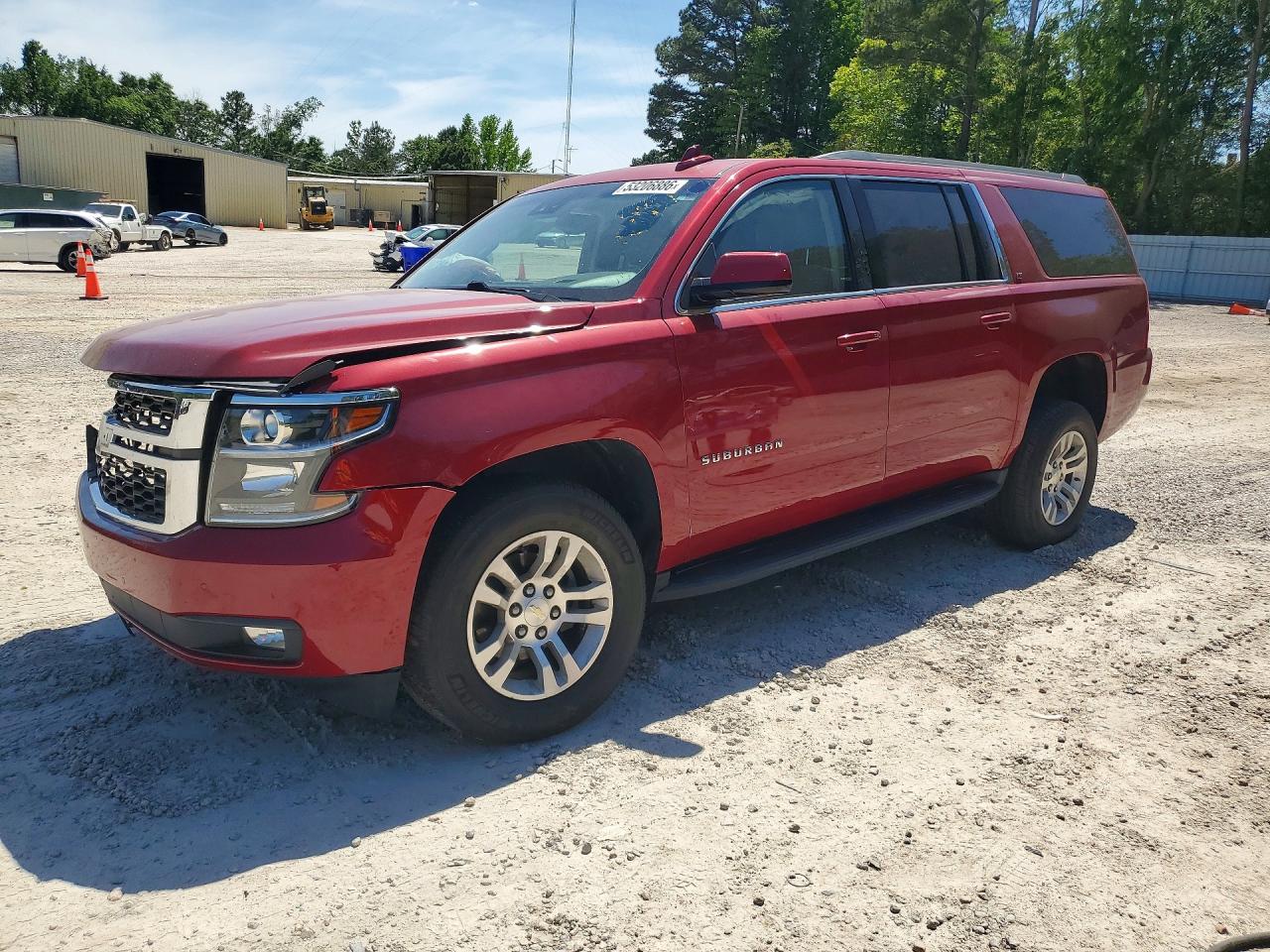2015 Chevrolet Suburban K1500 Lt Red vin: 1GNSKJKC3FR670749