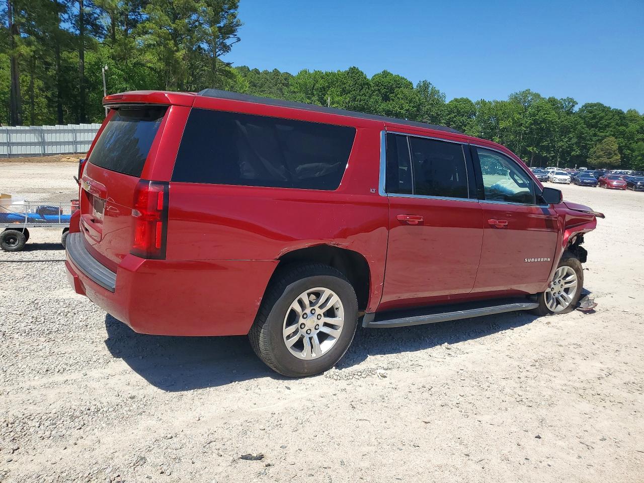 2015 Chevrolet Suburban K1500 Lt Red vin: 1GNSKJKC3FR670749