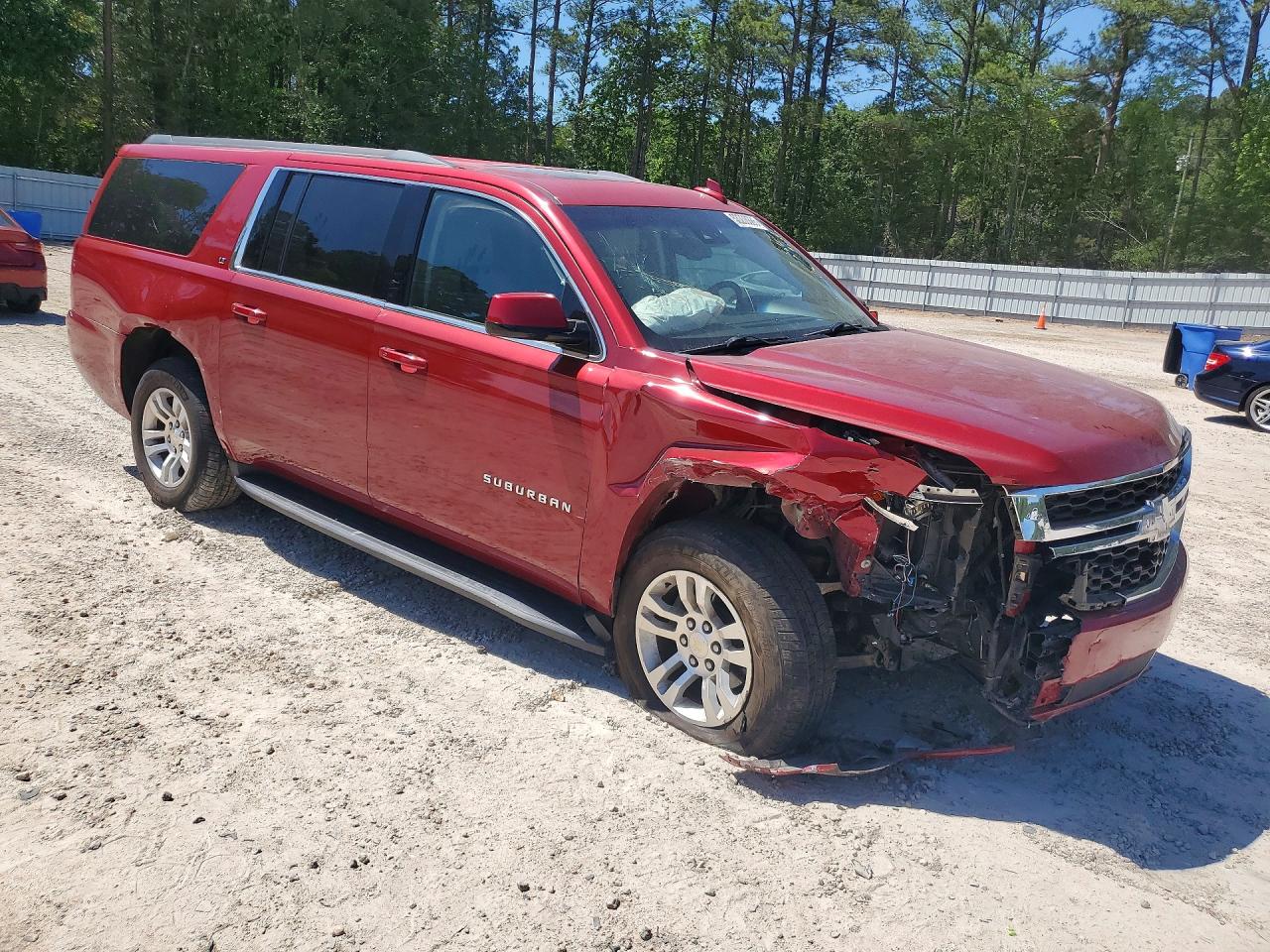 2015 Chevrolet Suburban K1500 Lt Red vin: 1GNSKJKC3FR670749