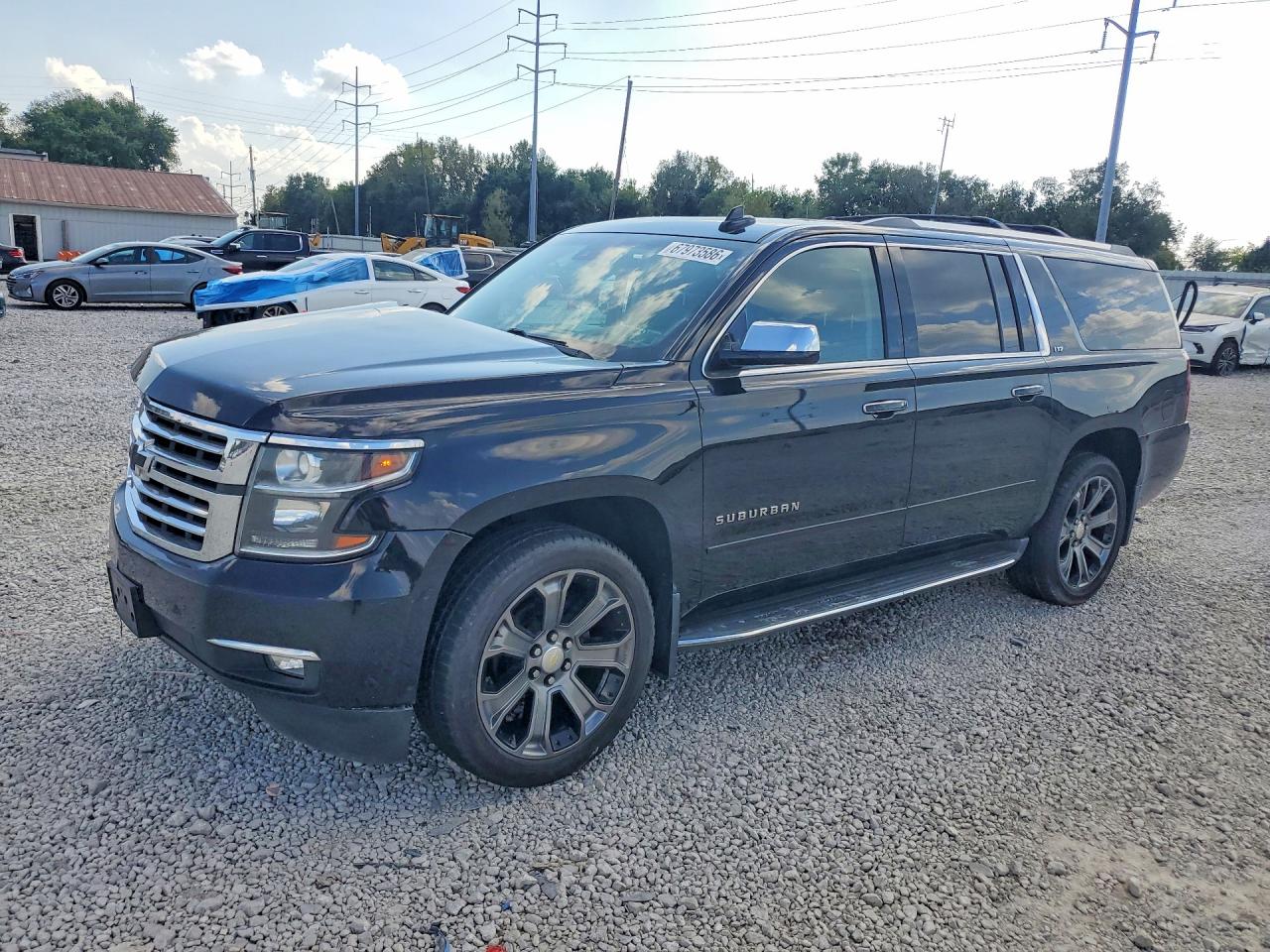 2016 Chevrolet Suburban K1500 Ltz Black vin: 1GNSKJKC3GR232105