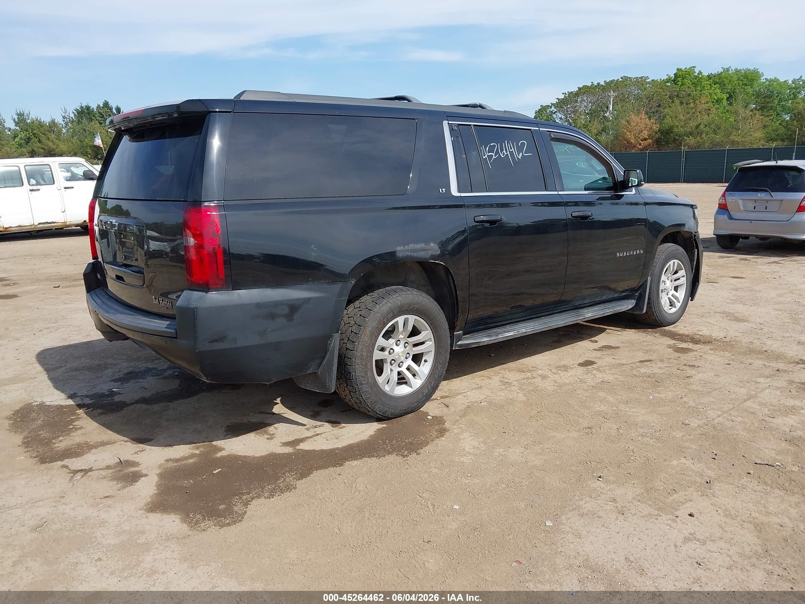 2015 Chevrolet Suburban 1500 Lt Black vin: 1GNSKJKC4FR166520