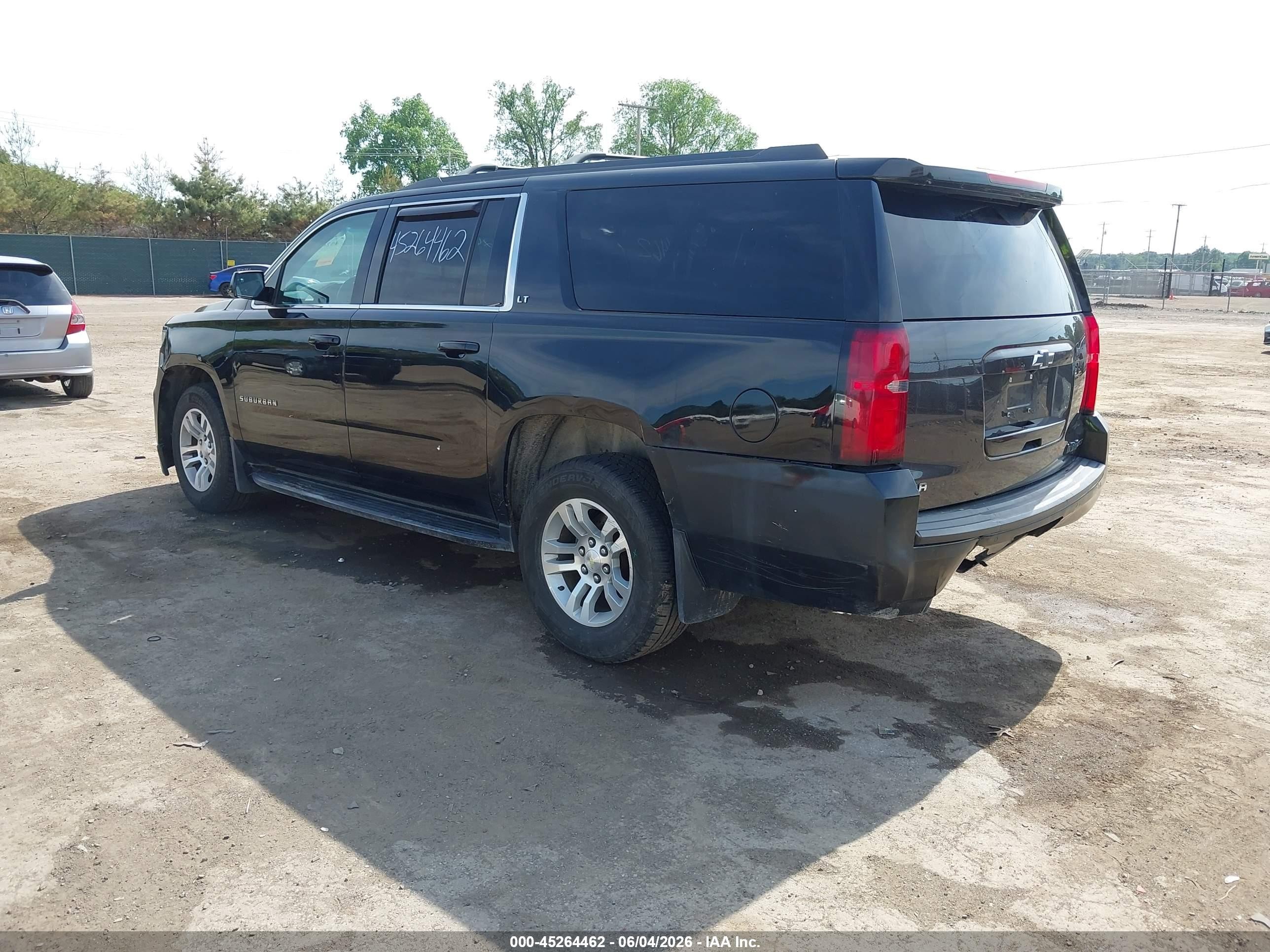 2015 Chevrolet Suburban 1500 Lt Black vin: 1GNSKJKC4FR166520