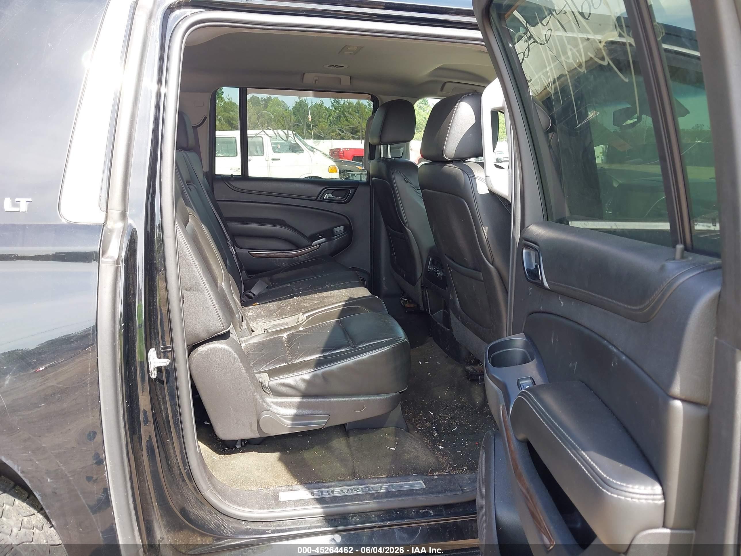 2015 Chevrolet Suburban 1500 Lt Black vin: 1GNSKJKC4FR166520