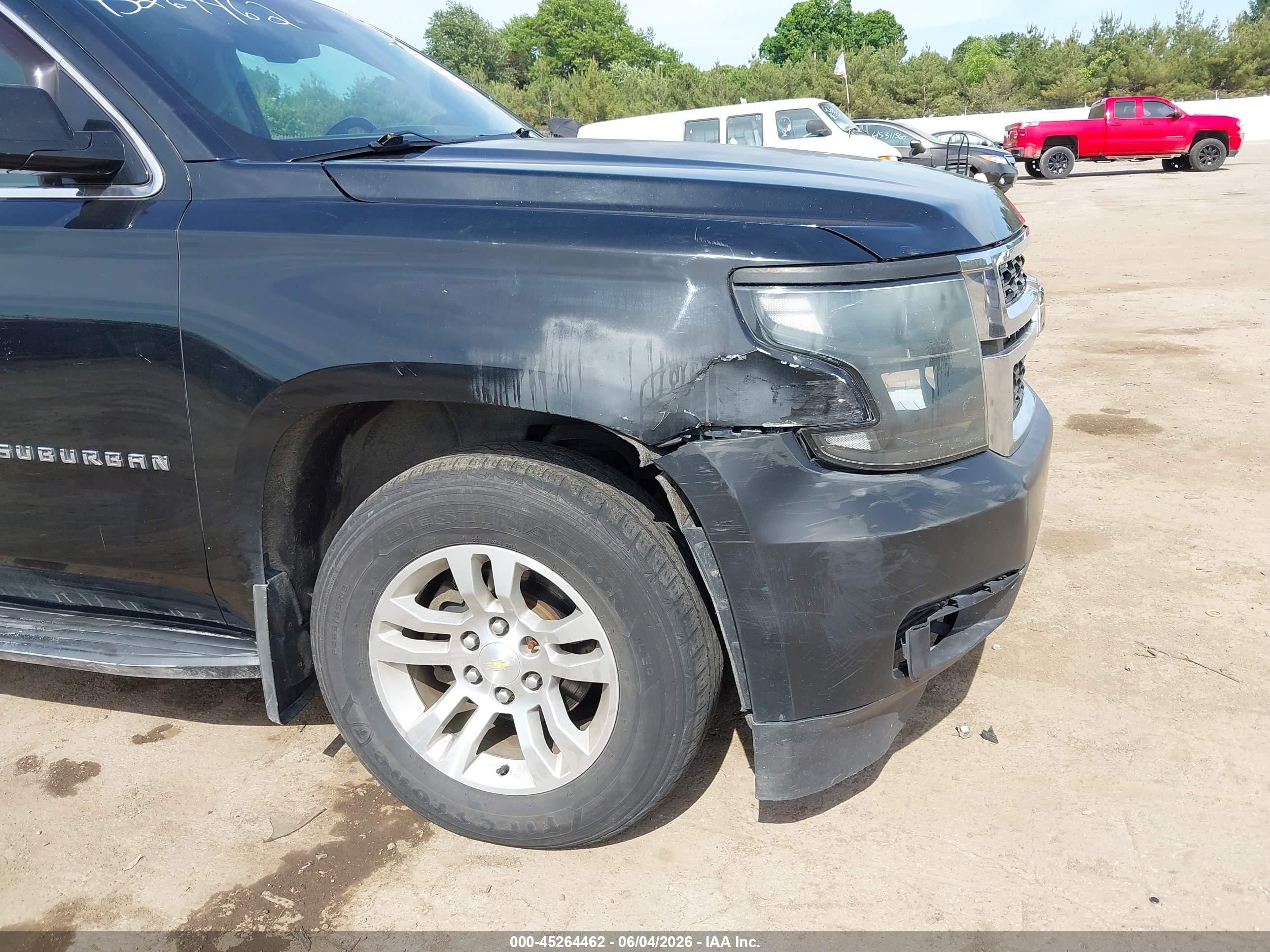 2015 Chevrolet Suburban 1500 Lt Black vin: 1GNSKJKC4FR166520