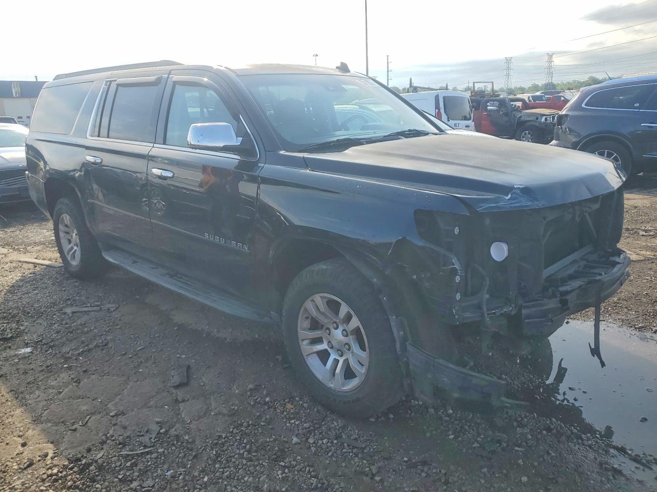 2015 Chevrolet Suburban K1500 Lt Black vin: 1GNSKJKC5FR266061