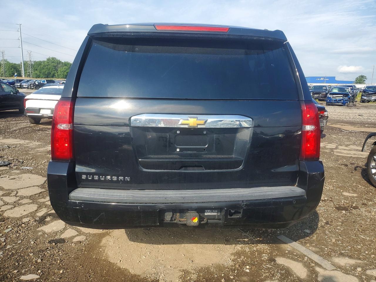 2015 Chevrolet Suburban K1500 Lt Black vin: 1GNSKJKC5FR266061