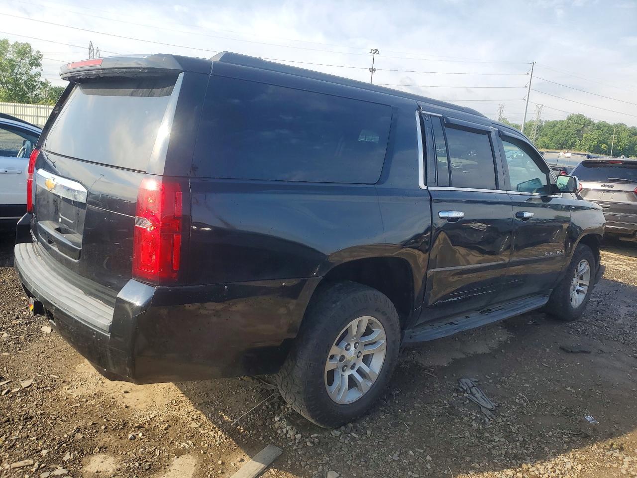 2015 Chevrolet Suburban K1500 Lt Black vin: 1GNSKJKC5FR266061