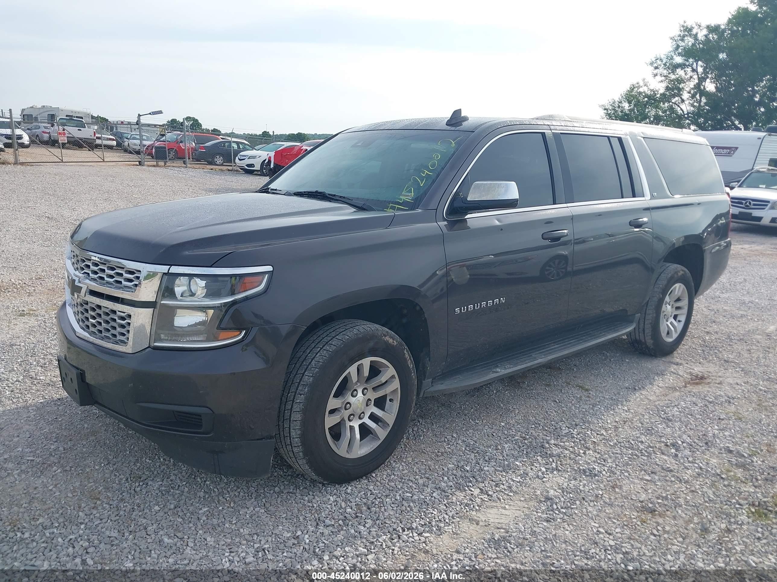 2015 Chevrolet Suburban 1500 Lt Gray vin: 1GNSKJKC5FR638076