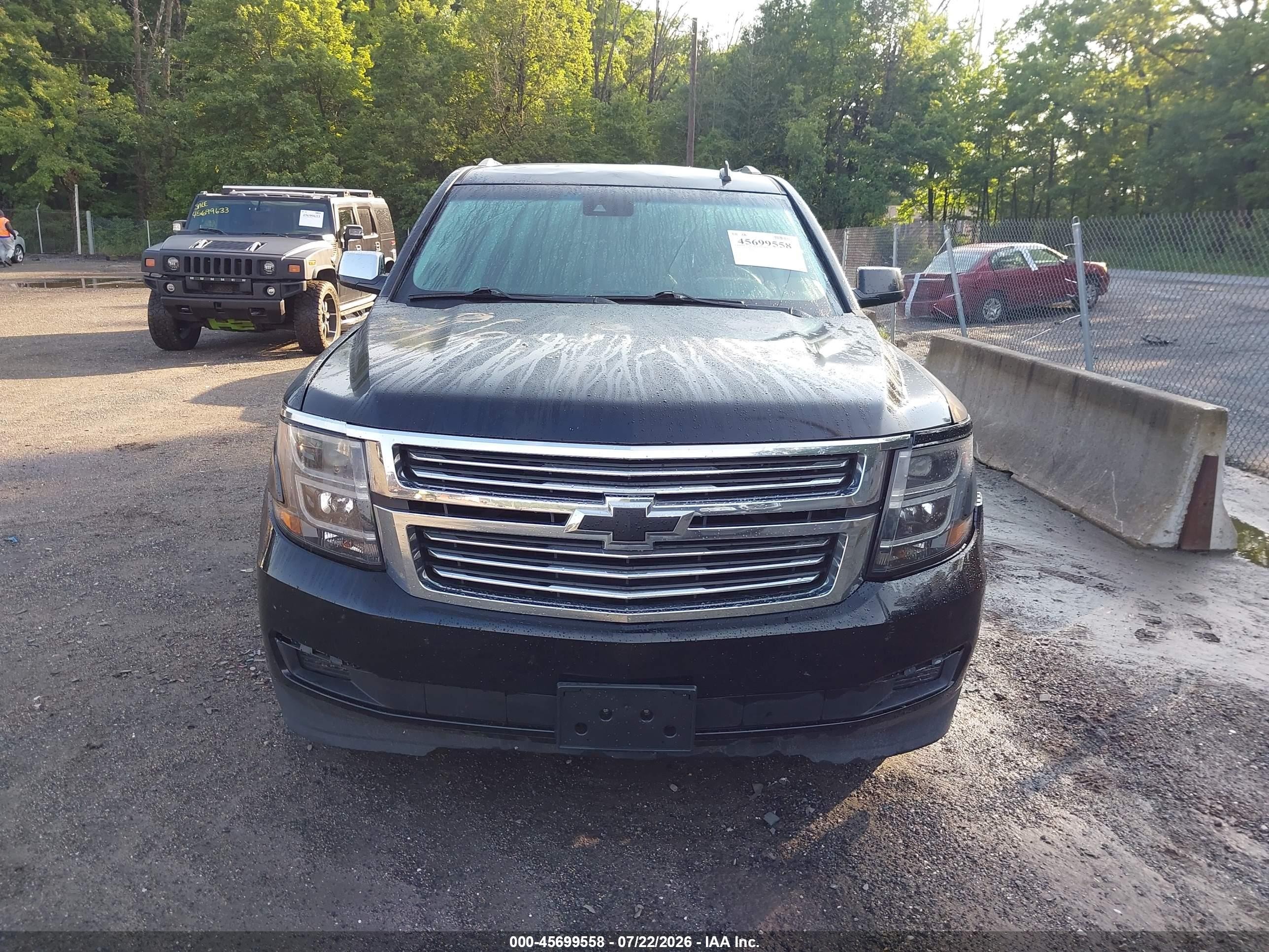 2015 Chevrolet Suburban 1500 Lt Black vin: 1GNSKJKC6FR150884
