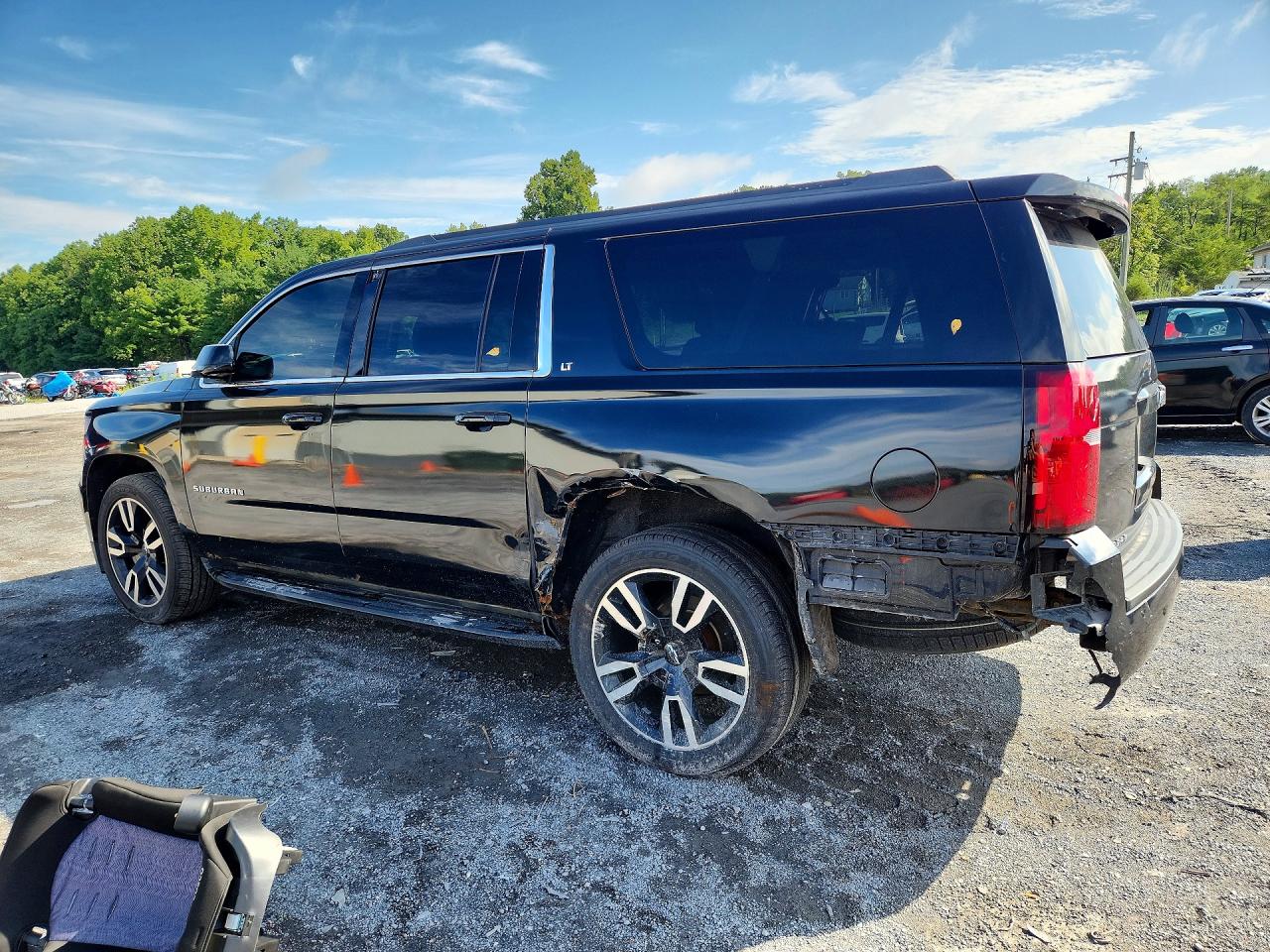 2015 Chevrolet Suburban K1500 Lt Black vin: 1GNSKJKC6FR272399