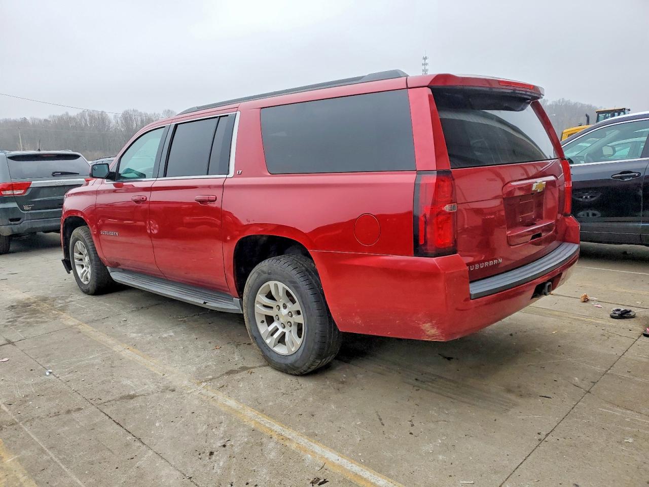 2015 Chevrolet Suburban K1500 Lt Red vin: 1GNSKJKC6FR522241