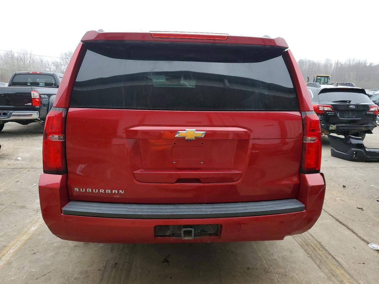 2015 Chevrolet Suburban K1500 Lt Red vin: 1GNSKJKC6FR522241