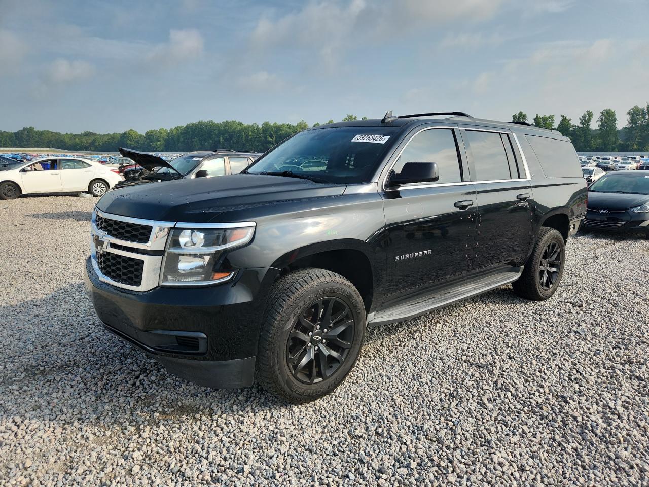 2015 Chevrolet Suburban K1500 Lt Black vin: 1GNSKJKC6FR727803