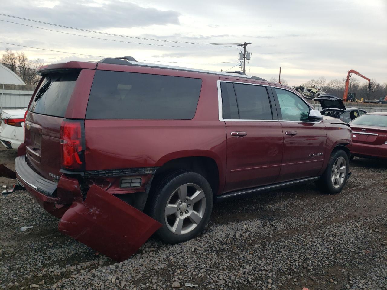2020 Chevrolet Suburban K1500 Premier Maroon vin: 1GNSKJKC6LR145504