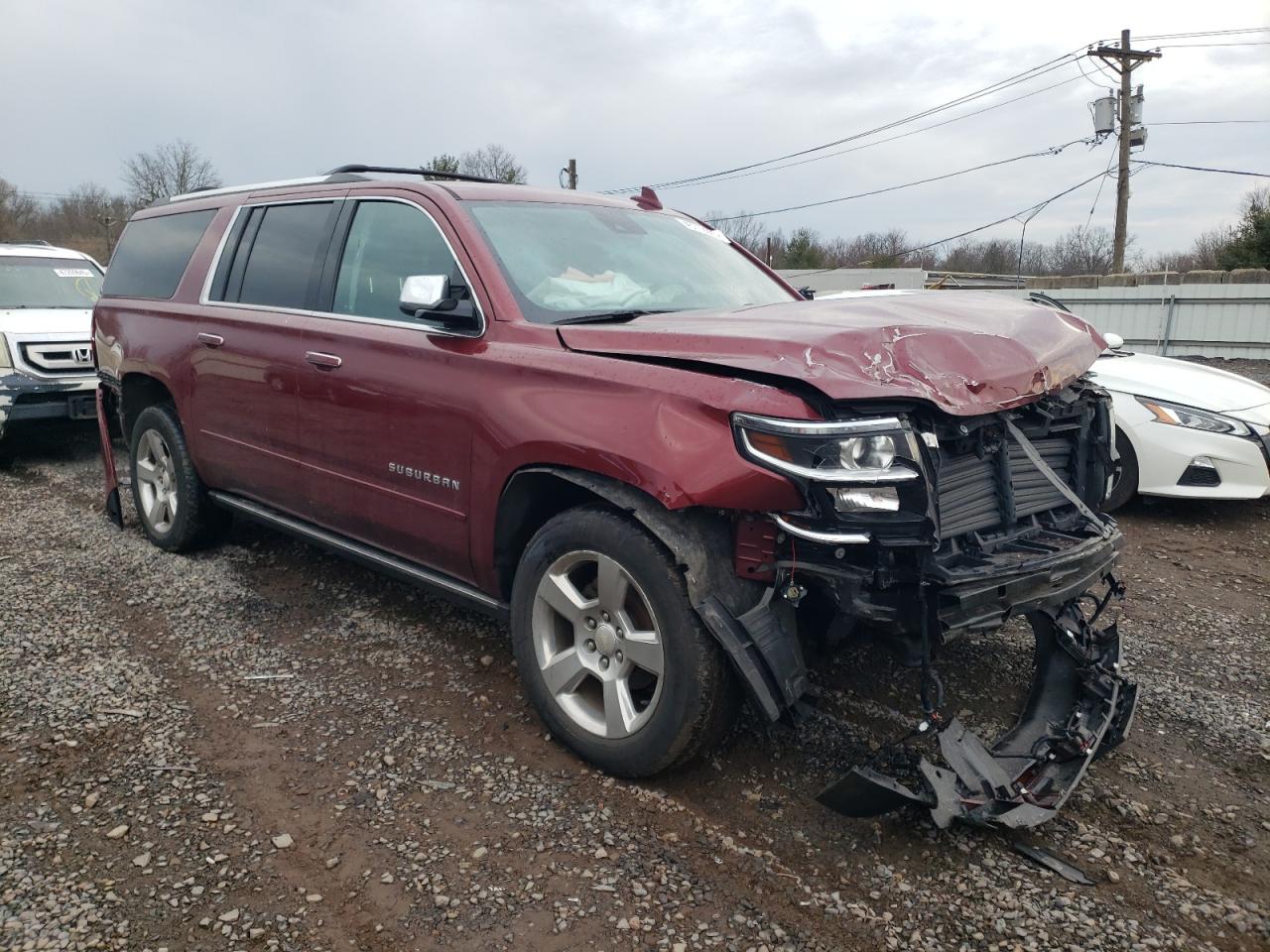 2020 Chevrolet Suburban K1500 Premier Maroon vin: 1GNSKJKC6LR145504