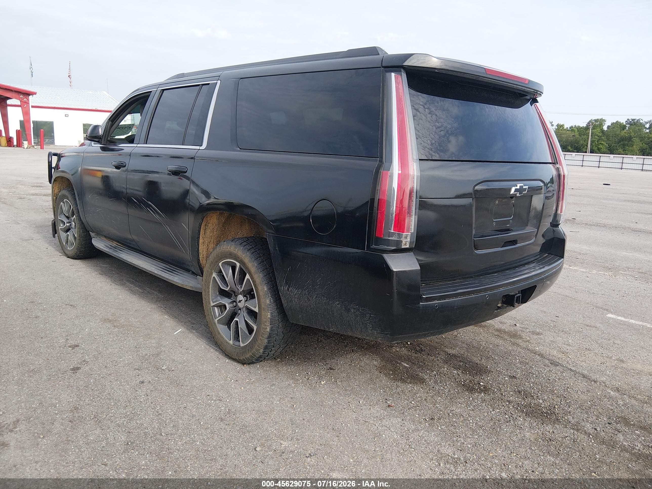 2015 Chevrolet Suburban Lt Black vin: 1GNSKJKC7FR243431