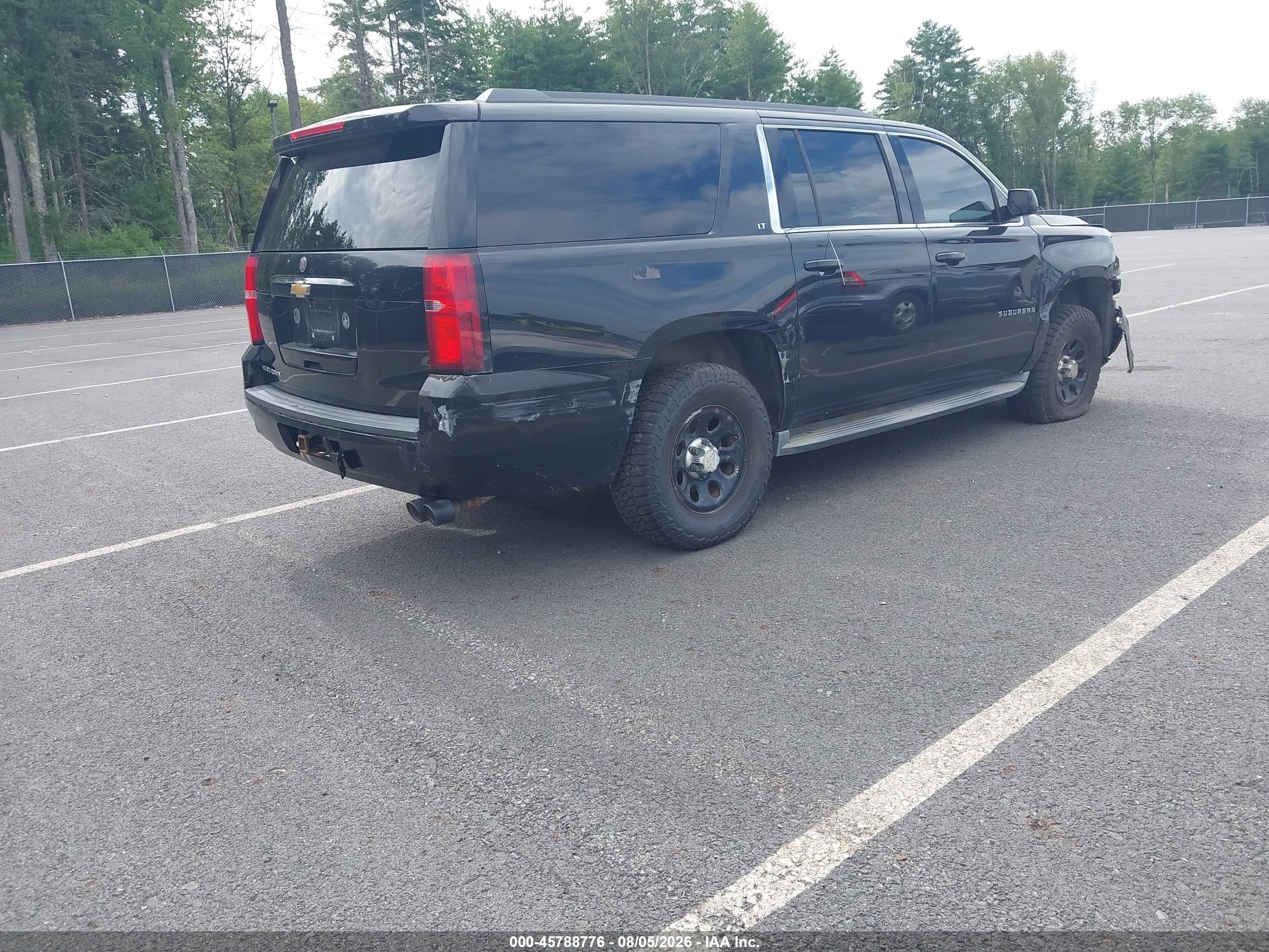 2015 Chevrolet Suburban 1500 Lt Black vin: 1GNSKJKC7FR513354