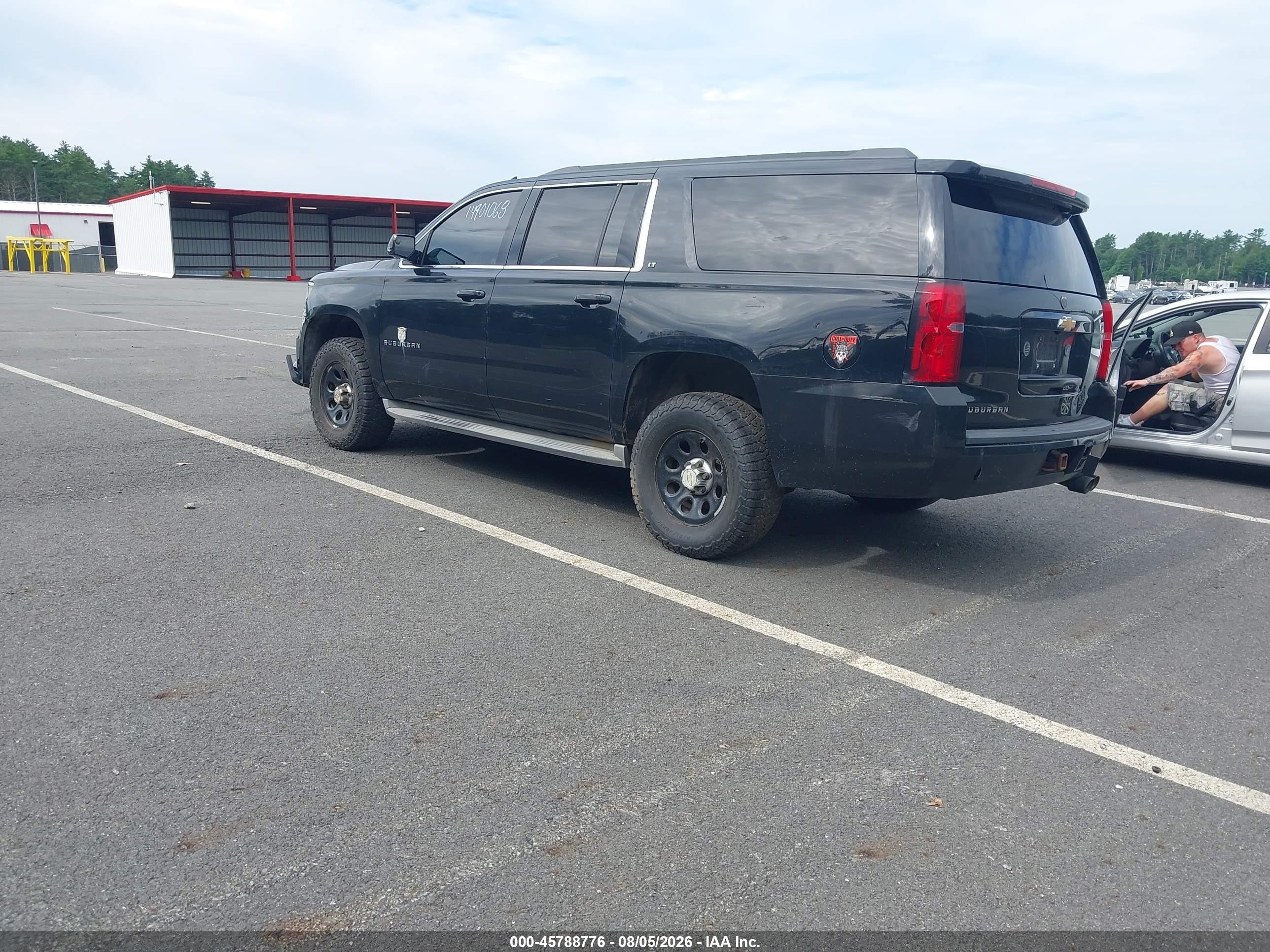 2015 Chevrolet Suburban 1500 Lt Black vin: 1GNSKJKC7FR513354