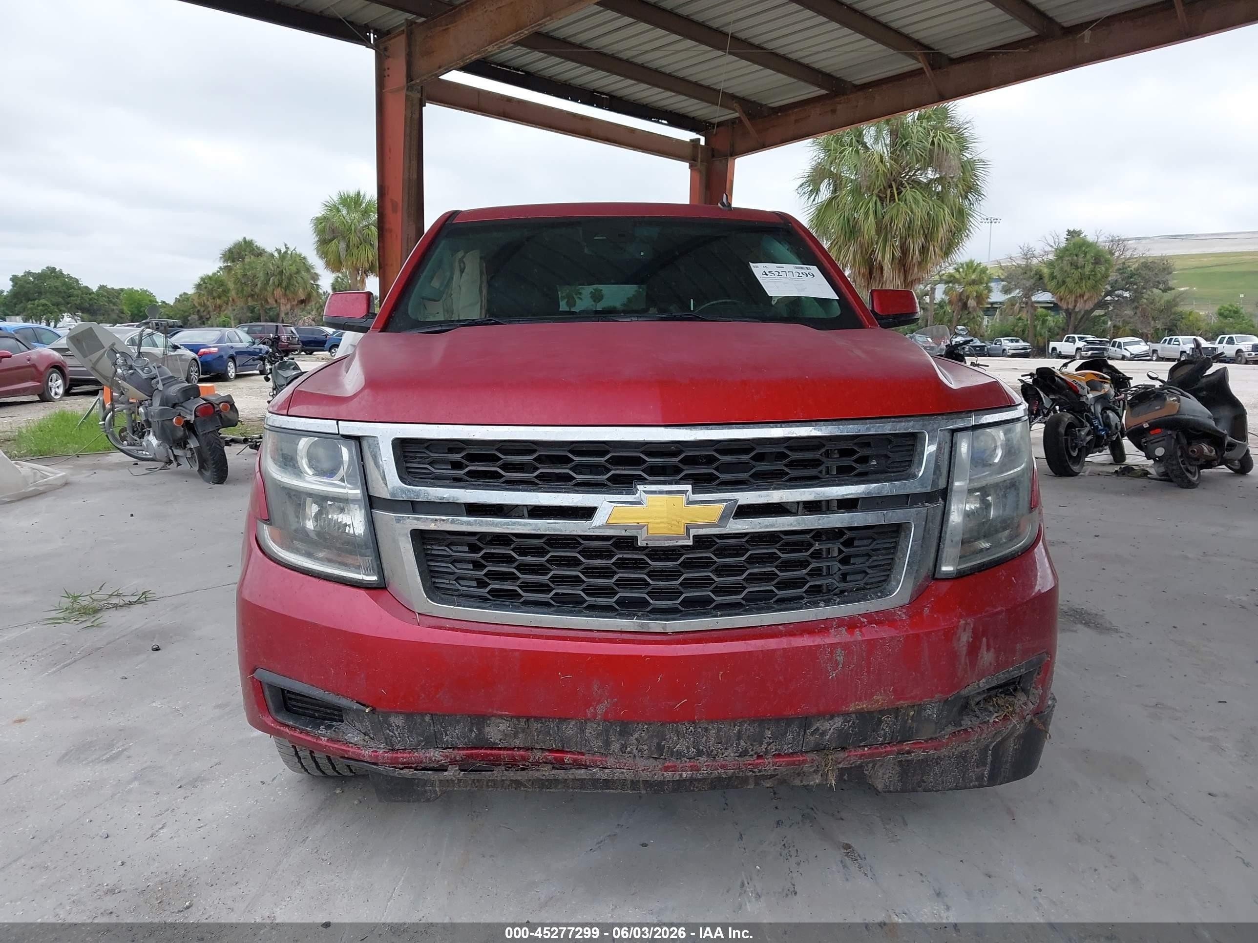 2015 Chevrolet Suburban 1500 Lt Red vin: 1GNSKJKC8FR299152