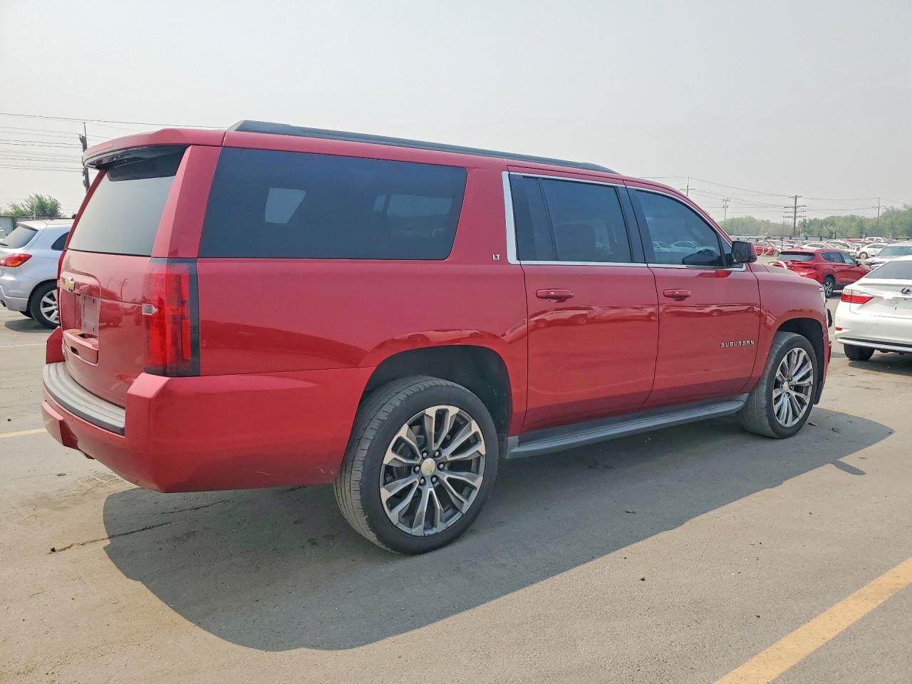 2015 Chevrolet Suburban K1500 Lt Red vin: 1GNSKJKC8FR537758