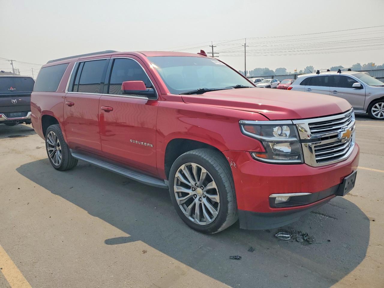 2015 Chevrolet Suburban K1500 Lt Red vin: 1GNSKJKC8FR537758