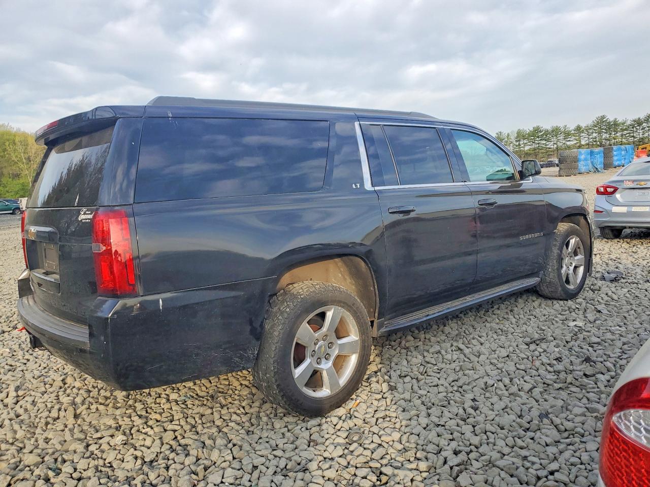2015 Chevrolet Suburban K1500 Lt Black vin: 1GNSKJKC8FR693136