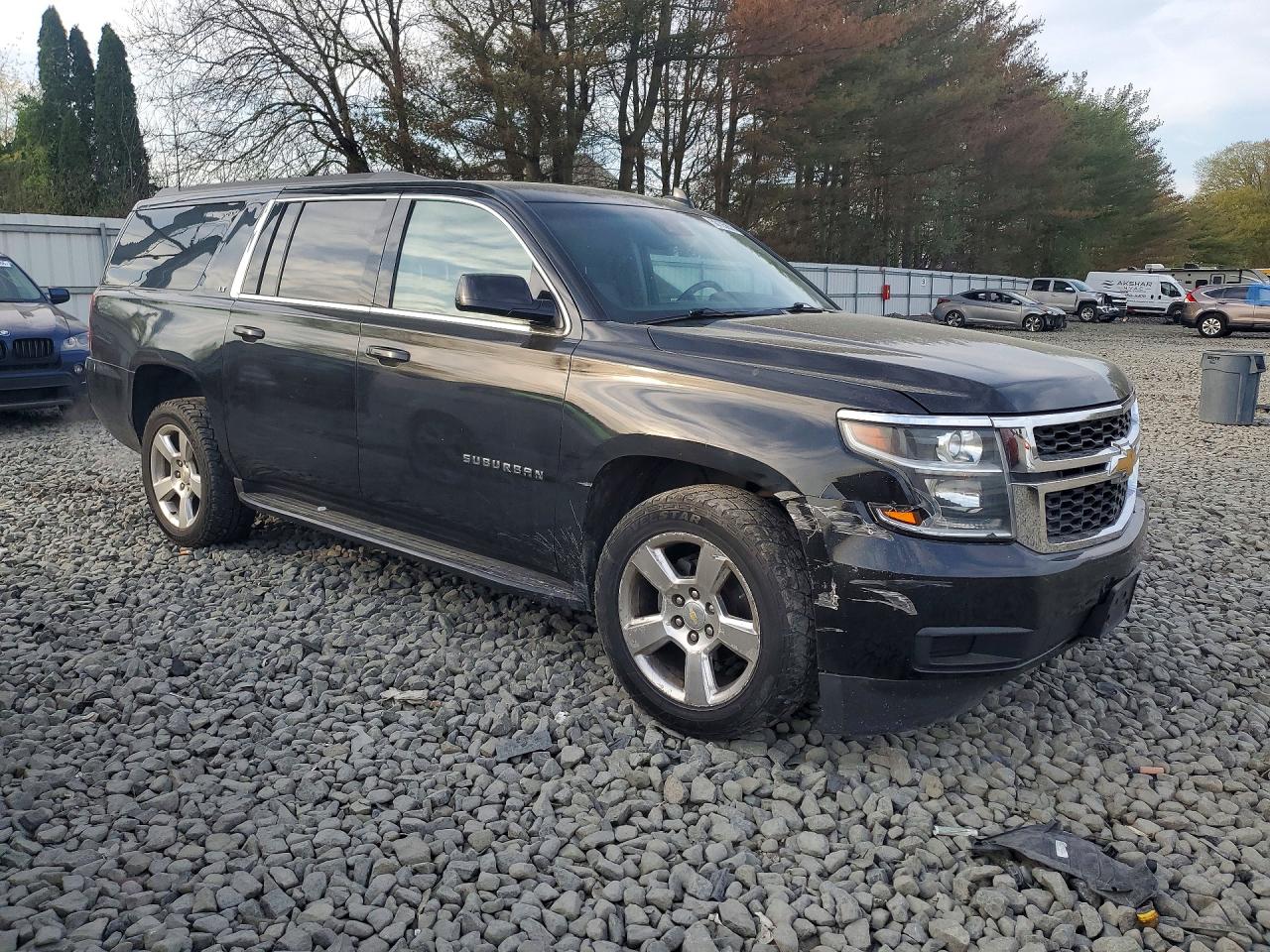 2015 Chevrolet Suburban K1500 Lt Black vin: 1GNSKJKC8FR693136