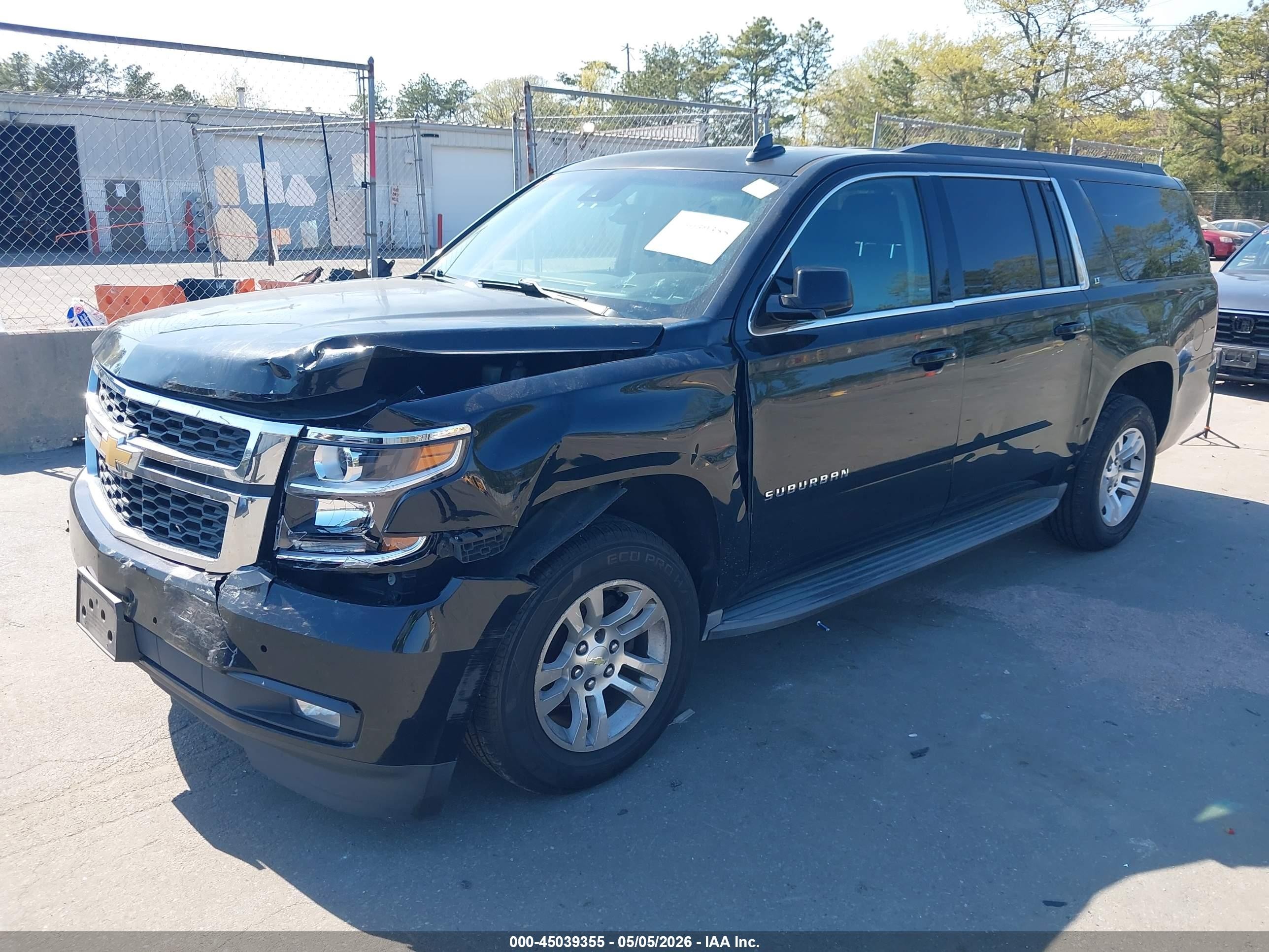 2015 Chevrolet Suburban 1500 Lt Black vin: 1GNSKJKC9FR583731