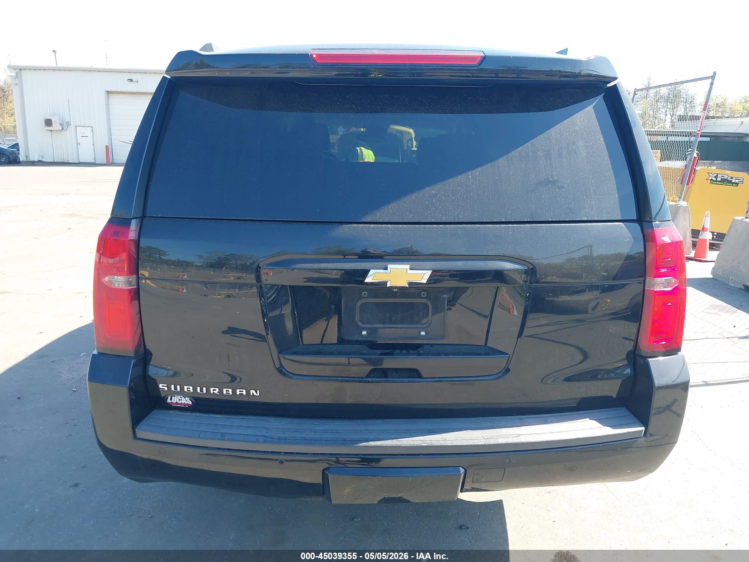 2015 Chevrolet Suburban 1500 Lt Black vin: 1GNSKJKC9FR583731
