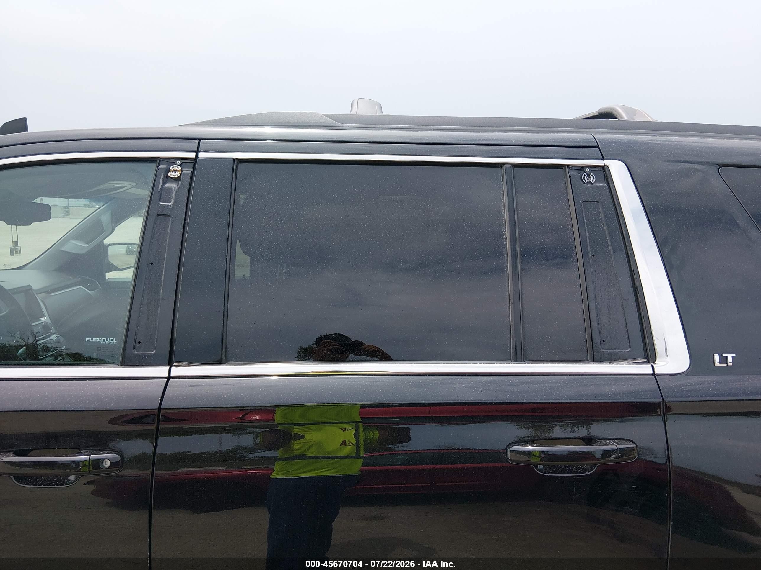 2015 Chevrolet Suburban Lt Black vin: 1GNSKJKCXFR606028