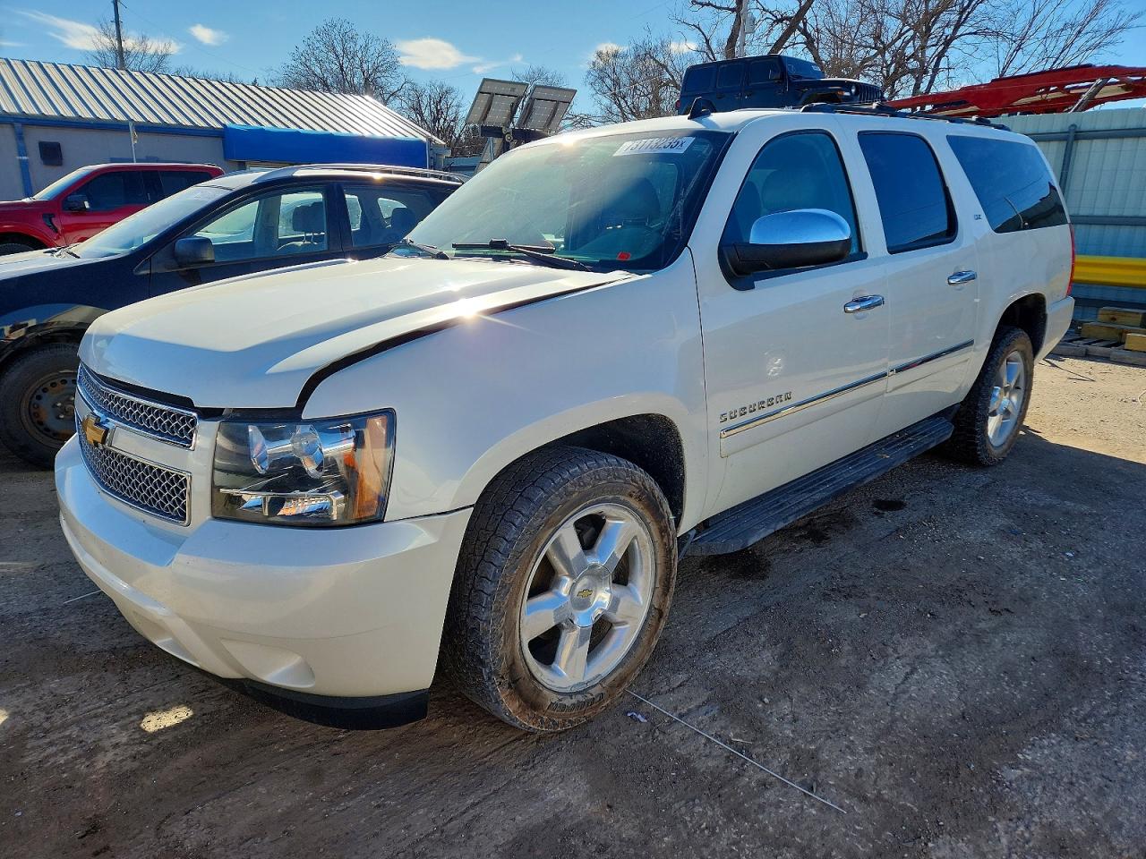 2014 Chevrolet Suburban K1500 Ltz White vin: 1GNSKKE70ER163214
