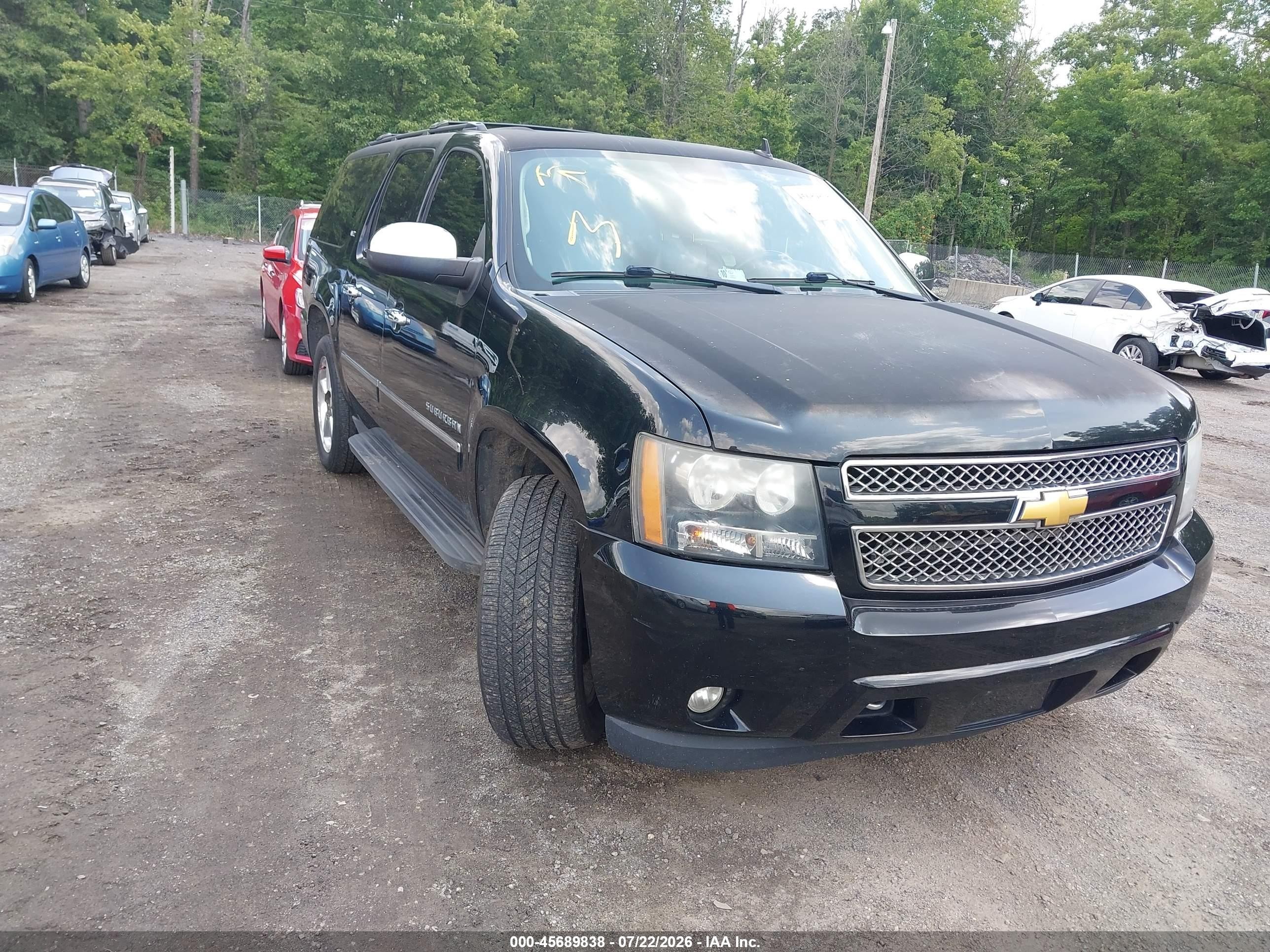 2014 Chevrolet Suburban Ltz Black vin: 1GNSKKE72ER166101