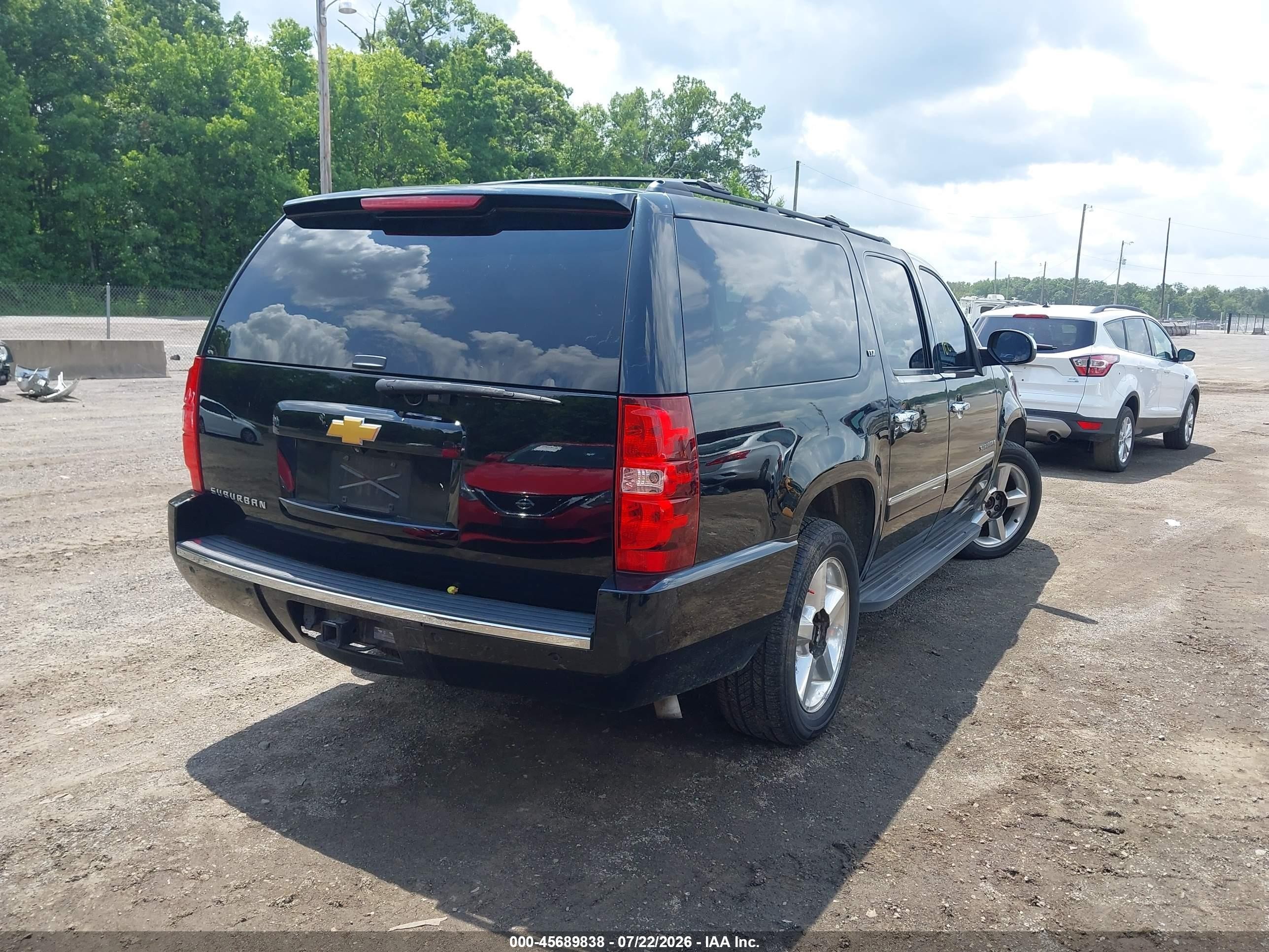 2014 Chevrolet Suburban Ltz Black vin: 1GNSKKE72ER166101