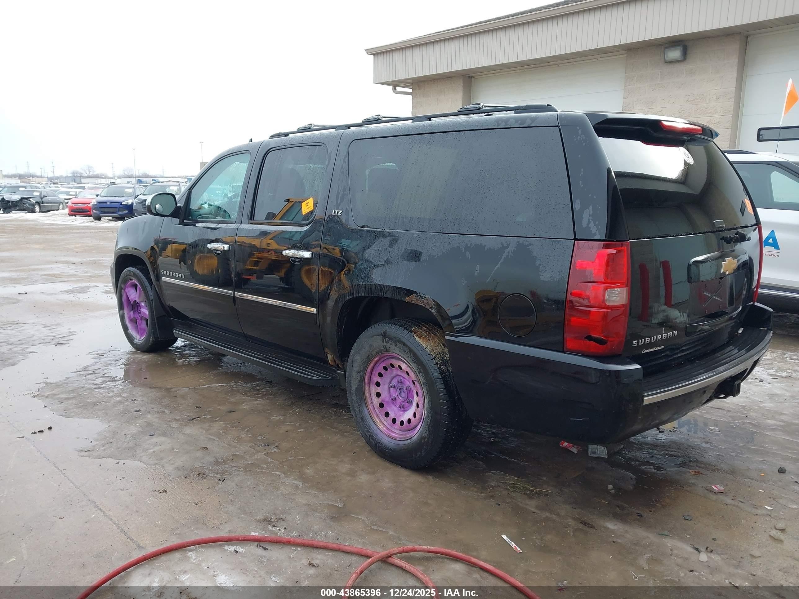 2013 Chevrolet Suburban 1500 Ltz Black vin: 1GNSKKE73DR236395